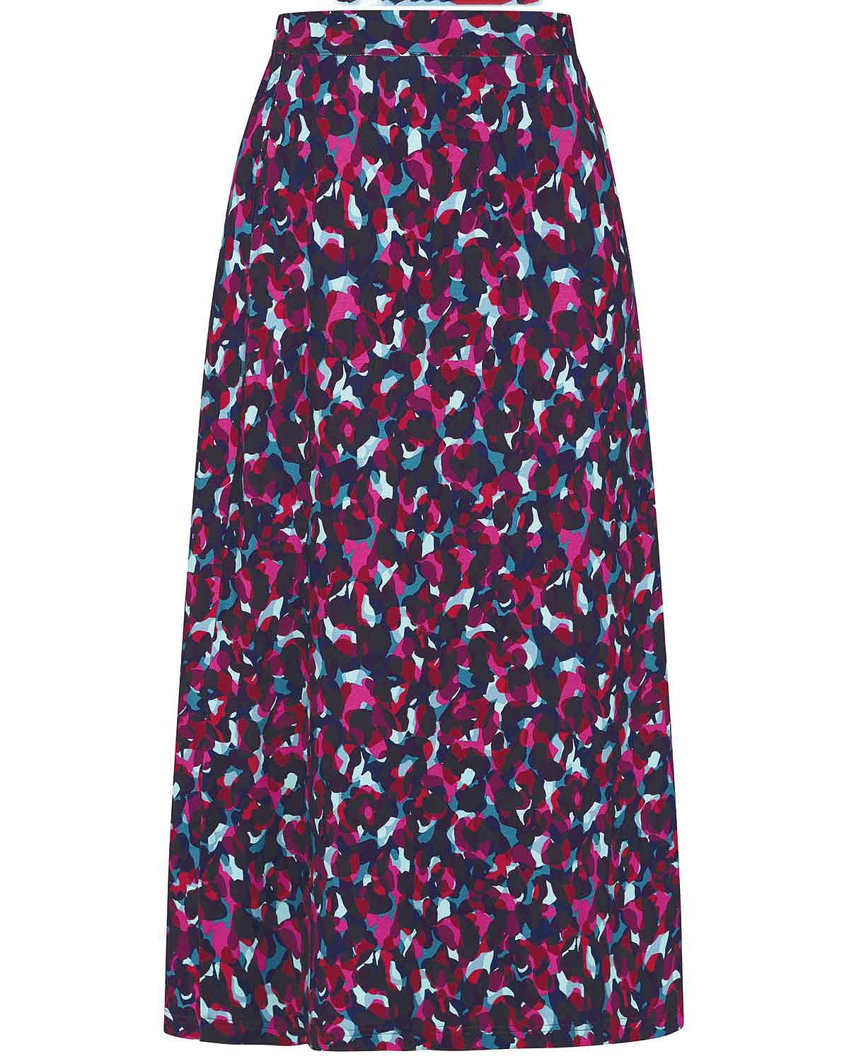 Darlene Patterned Viscose Pull On Skirt - Image 3 - Country Collection