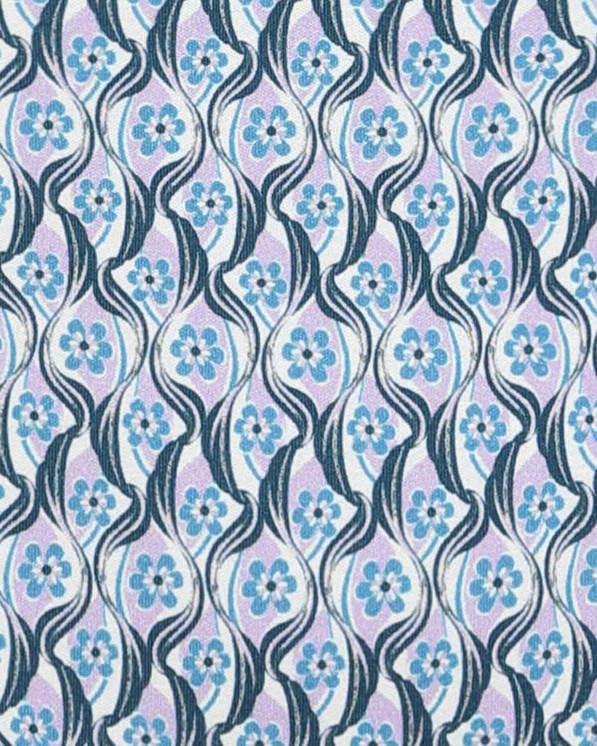 Imogen Patterned Cotton Long Sleeve Polo Top - Image 4 - Country Collection