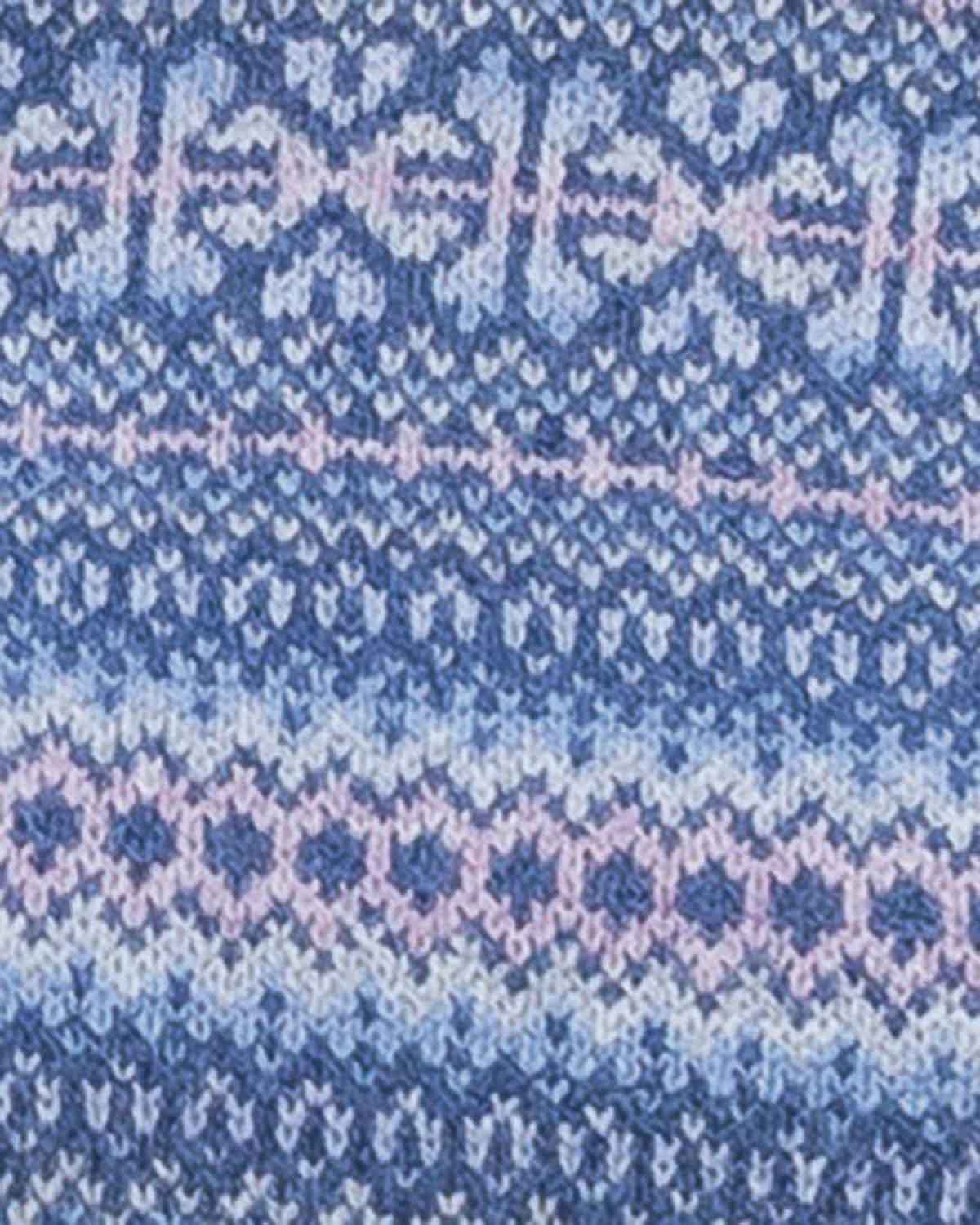 Alice Crew Neck Lambswool Fairisle Jumper - Image 3 - Country Collection