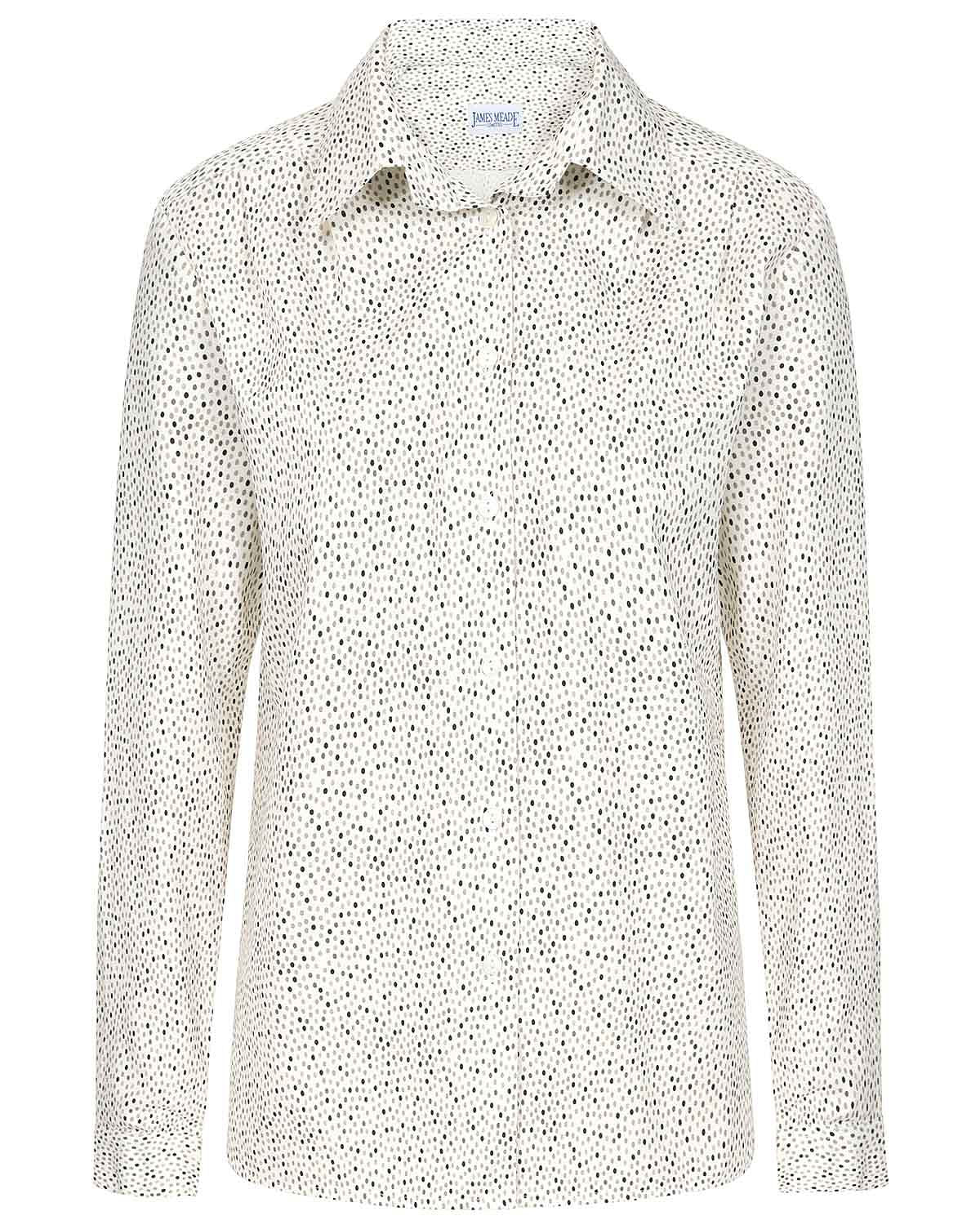 Andrea Patterned Cotton Long Sleeve Blouse - Image 2 - Country Collection