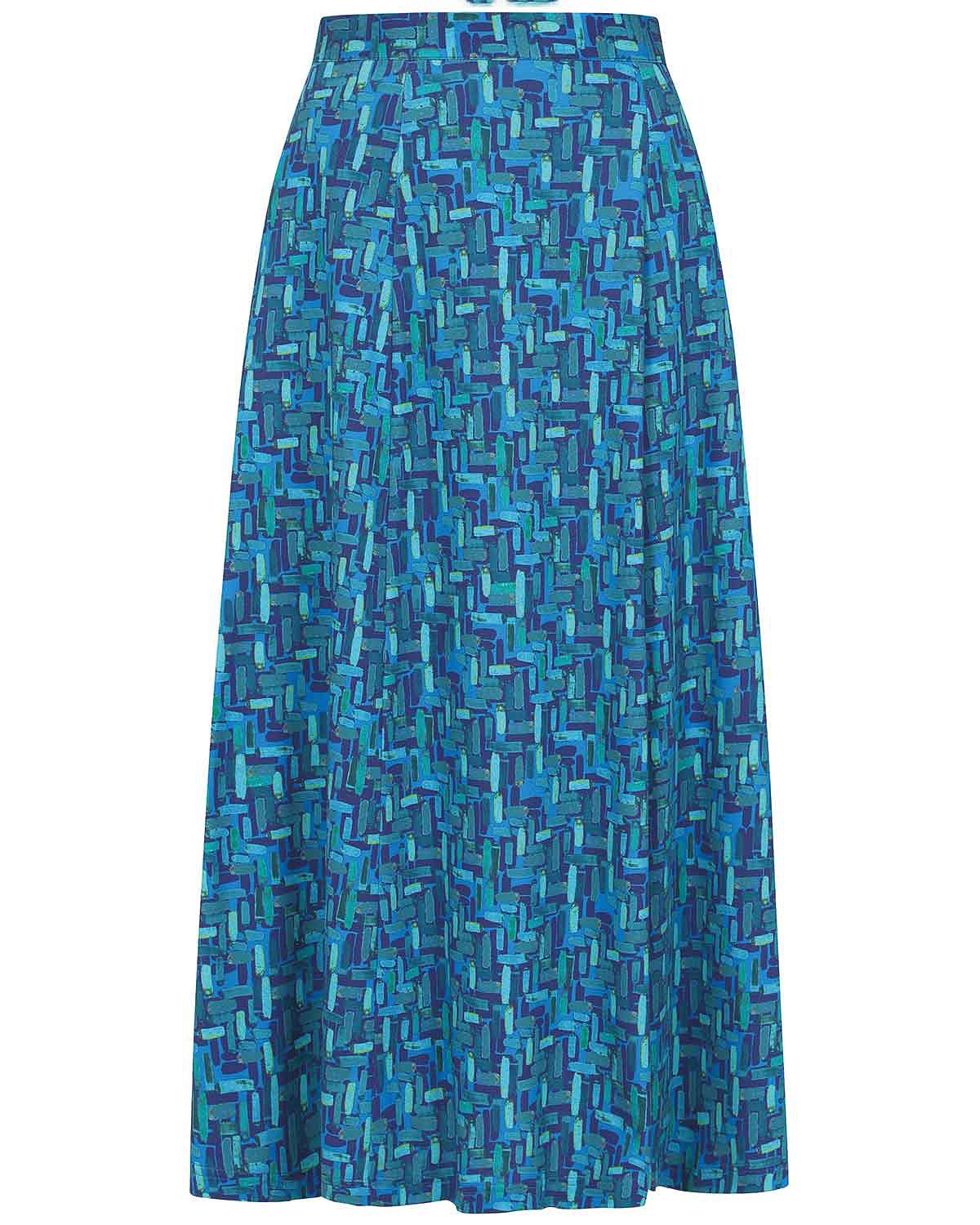 Sydney Patterned Pure Cotton Pull On Skirt - Image 3 - Country Collection