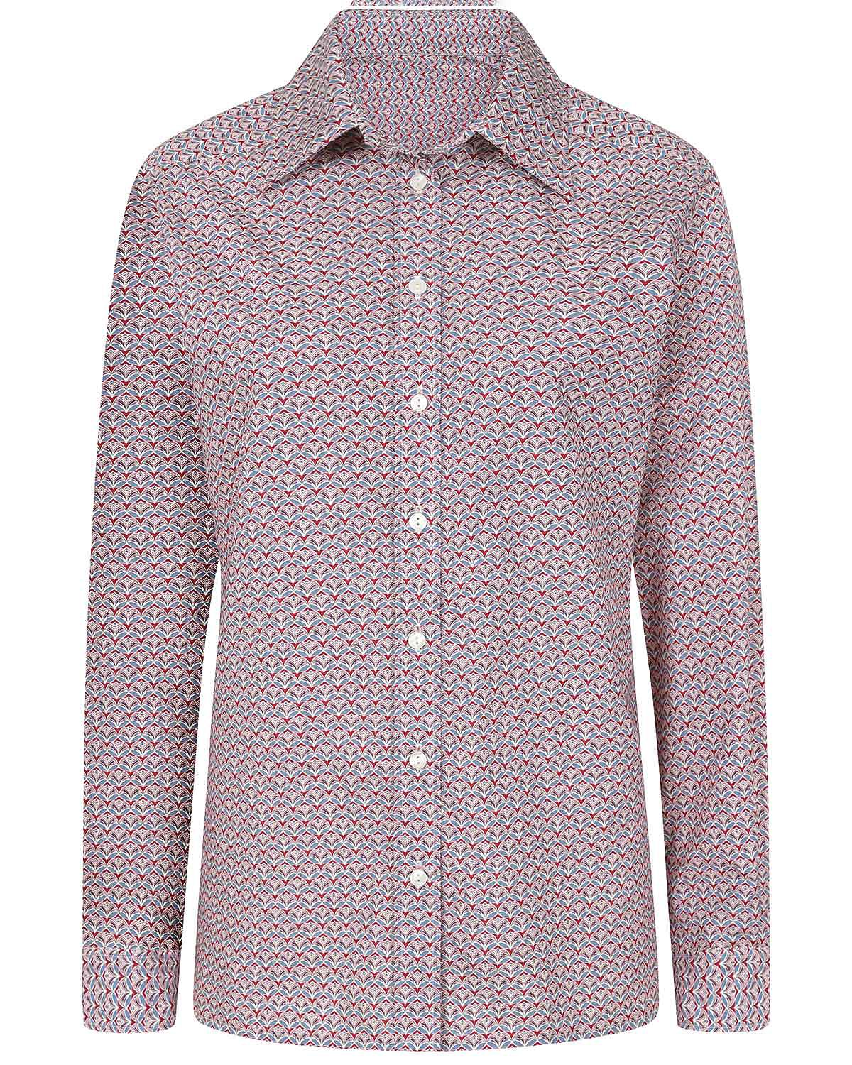 Jolene Patterned Cotton Long Sleeve Blouse - Image 3 - Country Collection