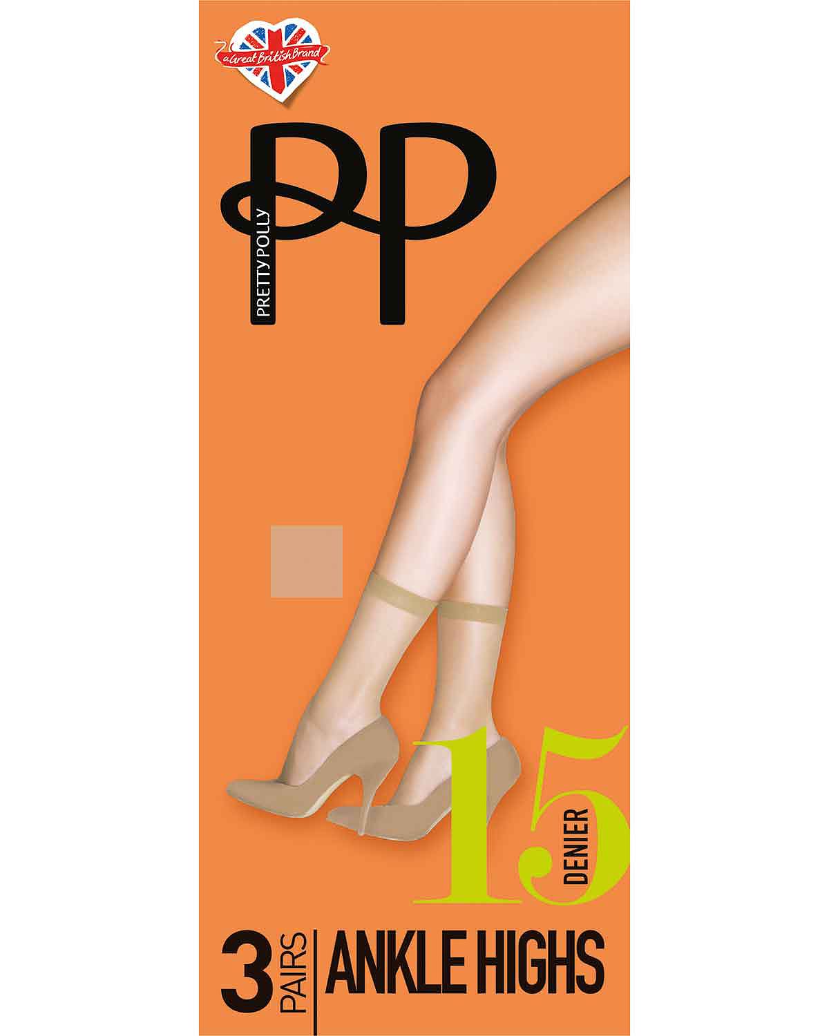 Pretty Polly 15 Denier Everyday Ankle Highs - Chiffon - Country Collection