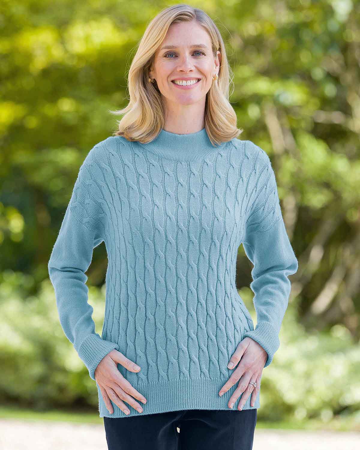 Wool Mix Sukie Cable Jumper - Image 2 - Country Collection