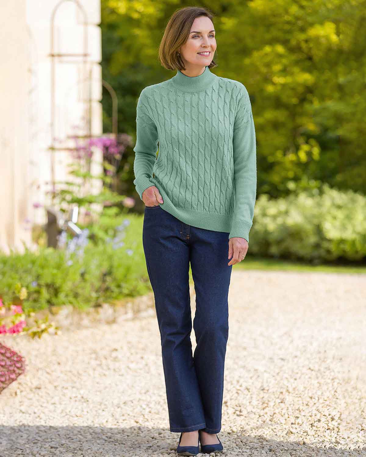 Wool Mix Sukie Cable Jumper - Image 2 - Country Collection
