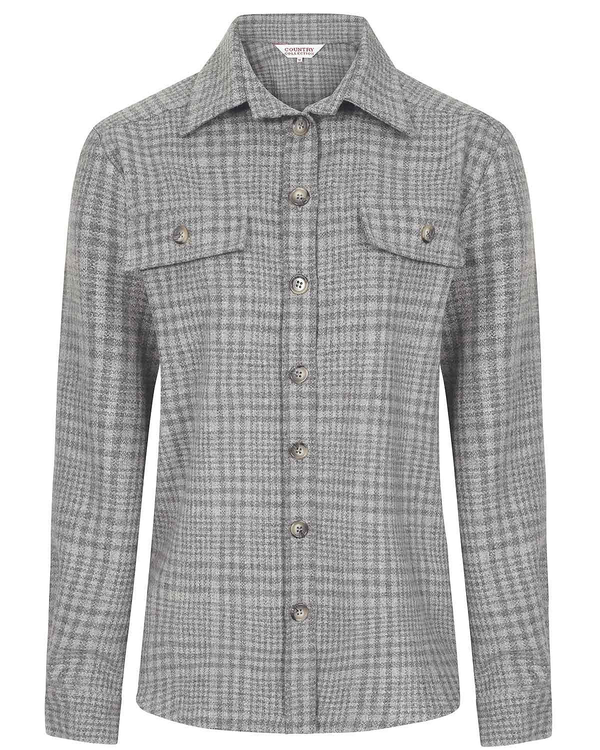 Glendale Checked Wool Blend Shirt Style Jacket - Image 3 - Country Collection