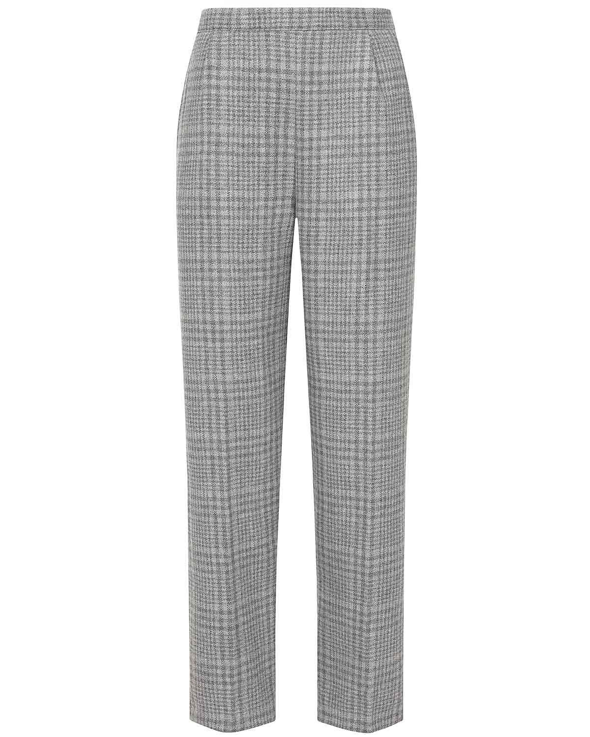 Glendale Checked Wool Blend Pull On Trousers - Image 3 - Country Collection