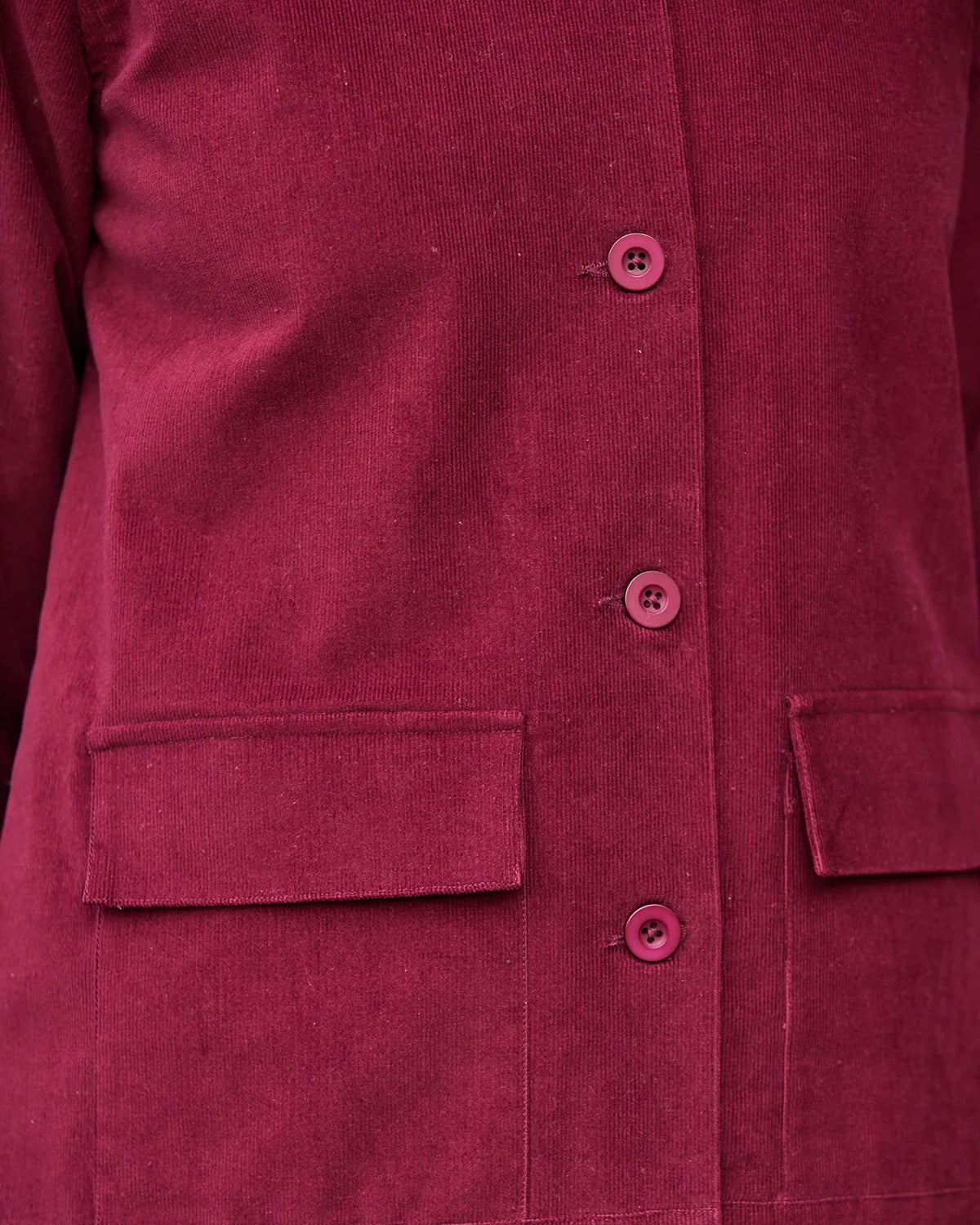 Kinsley Claret Needlecord Jacket