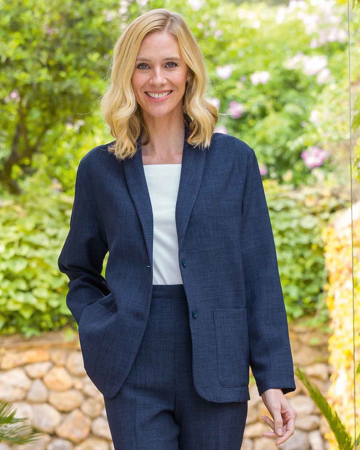 Zoe Easycare Ladies Jacket - Navy - Country Collection