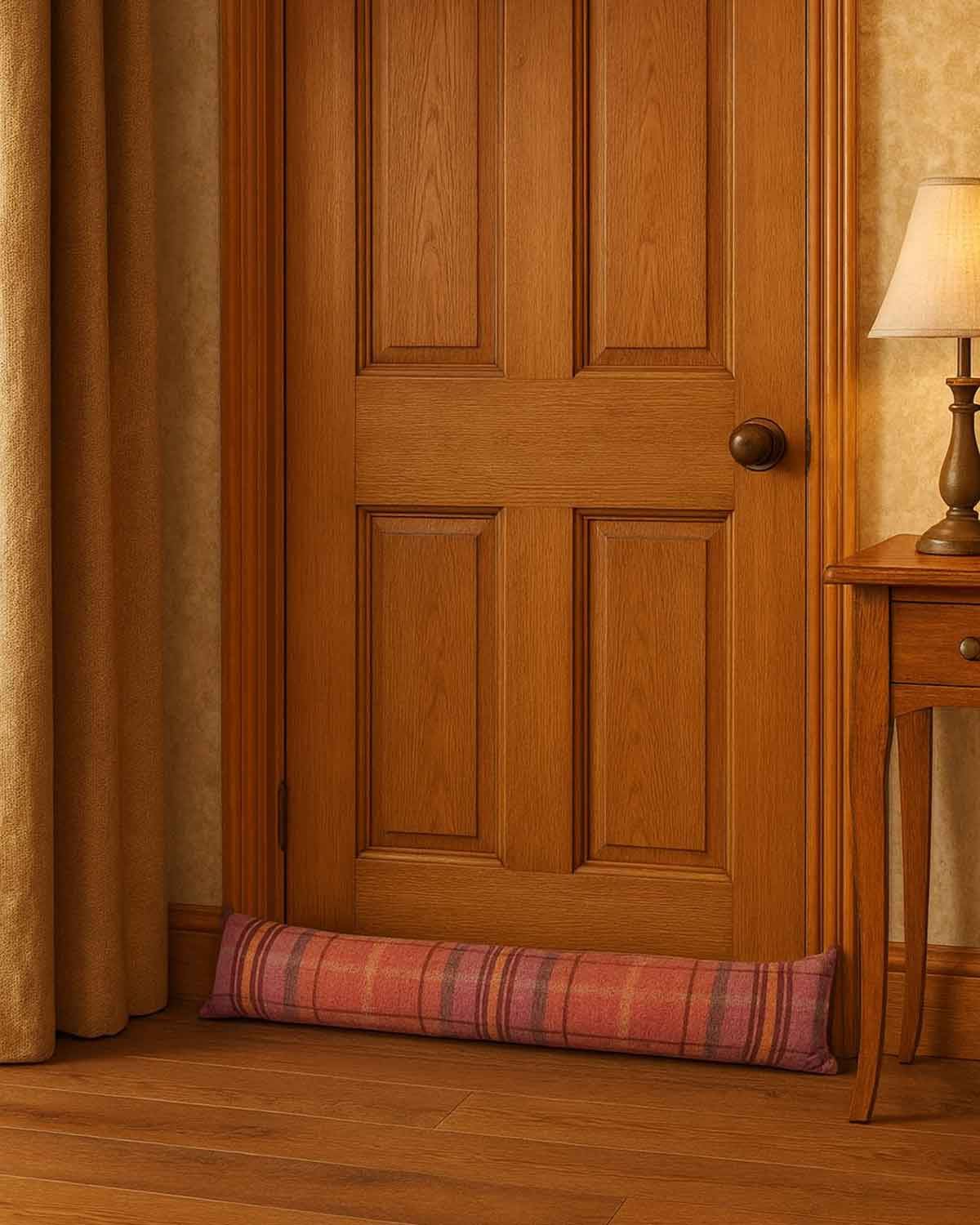 Harris Tweed Draft Excluder - Pink - Country Collection