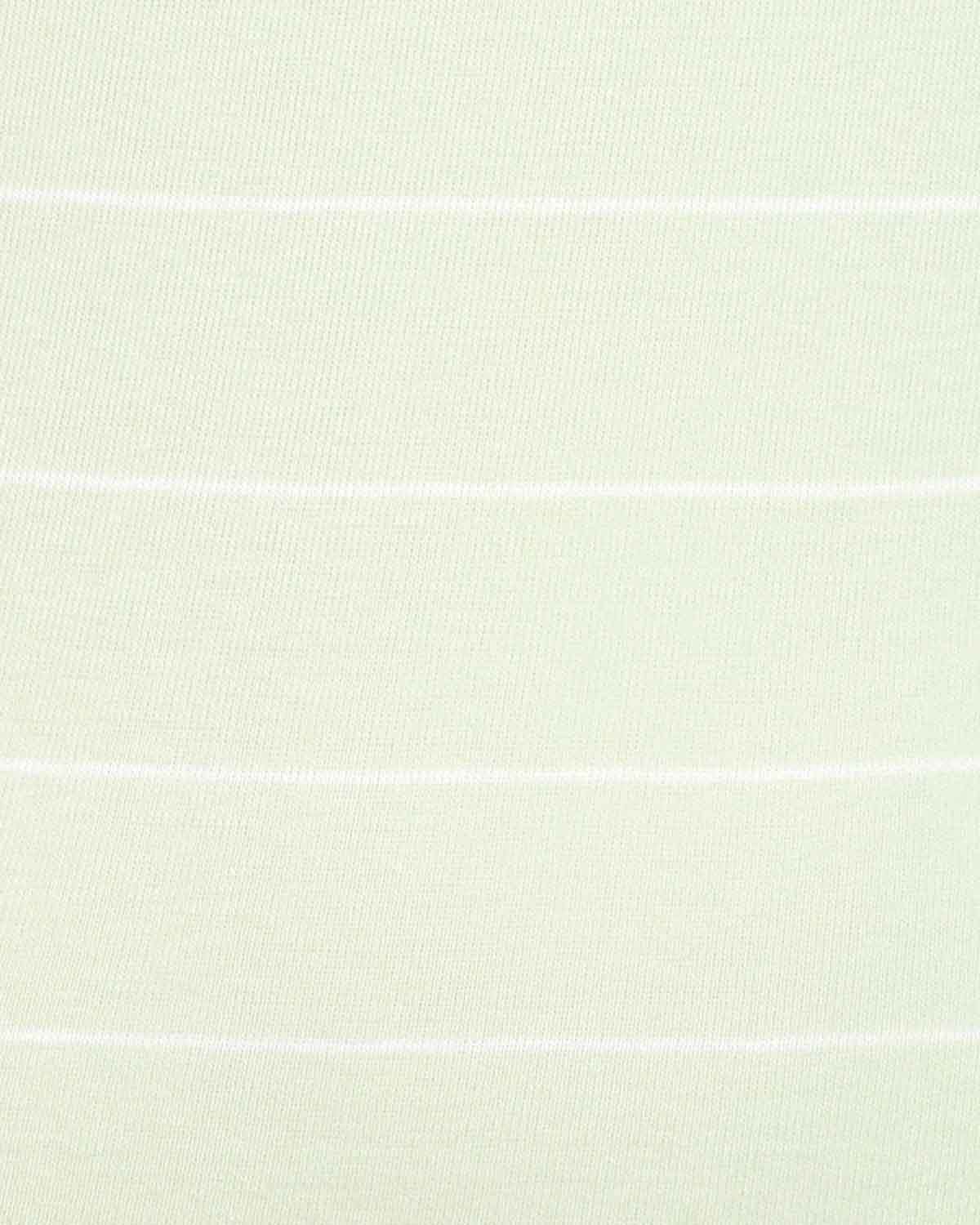 Sarah Mint Striped Long Sleeve Cotton Polo Top - Image 4 - Country Collection