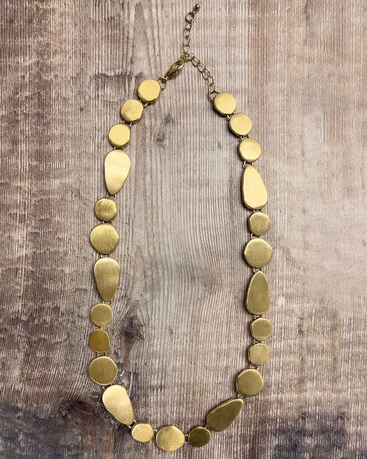 Collette Ladies Brushed Gold Necklace - Gold - Country Collection