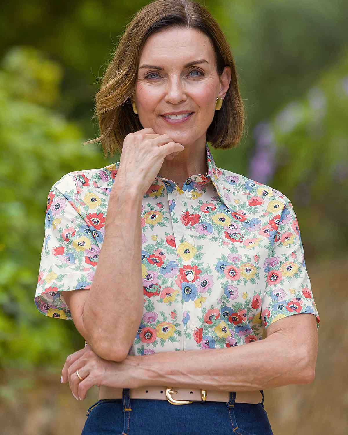 Mirabelle Tana Lawn® Short Sleeve Blouse  - Image 2 - Country Collection