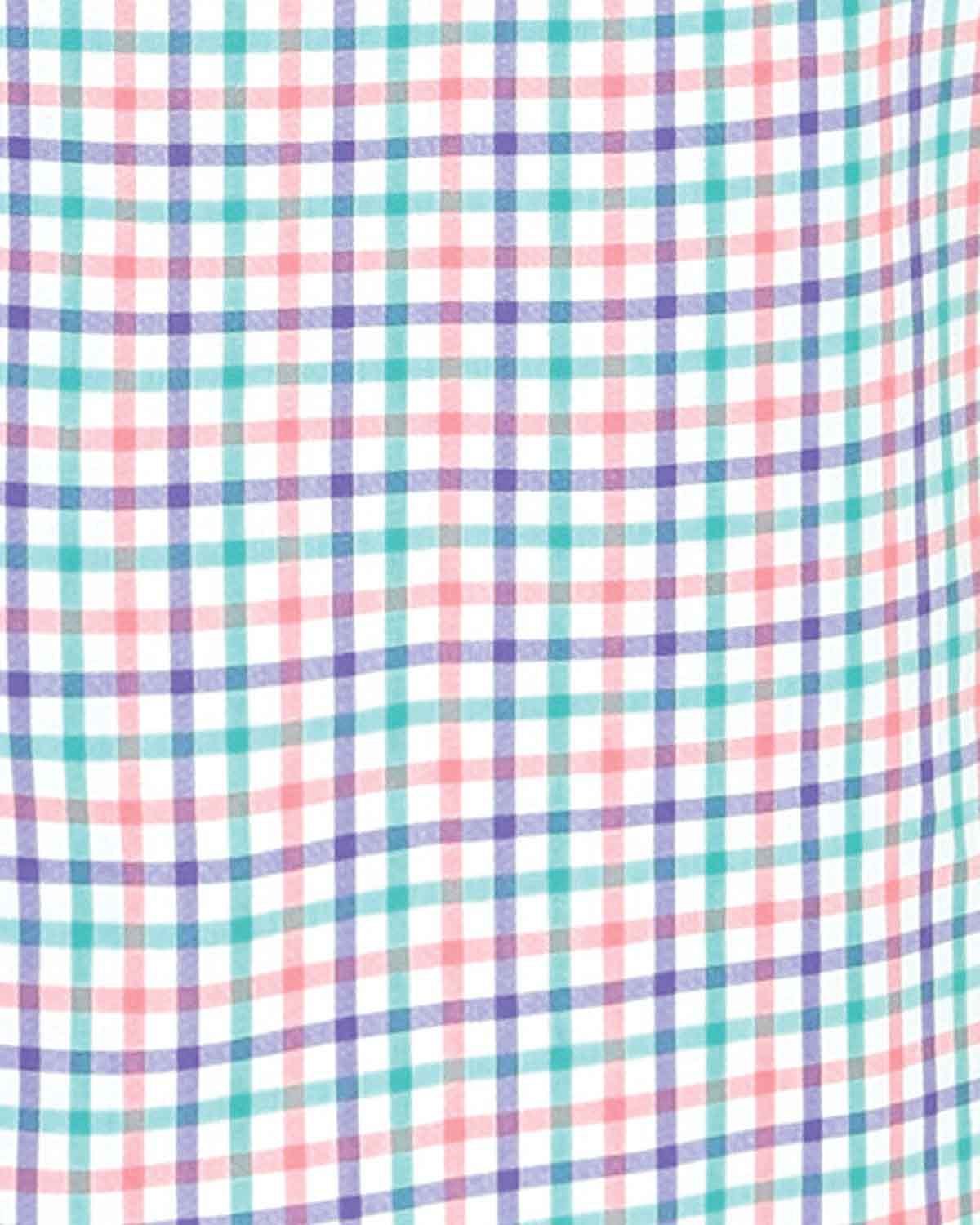 Eileen Checked Pure Cotton Short Sleeve Blouse - Image 4 - Country Collection