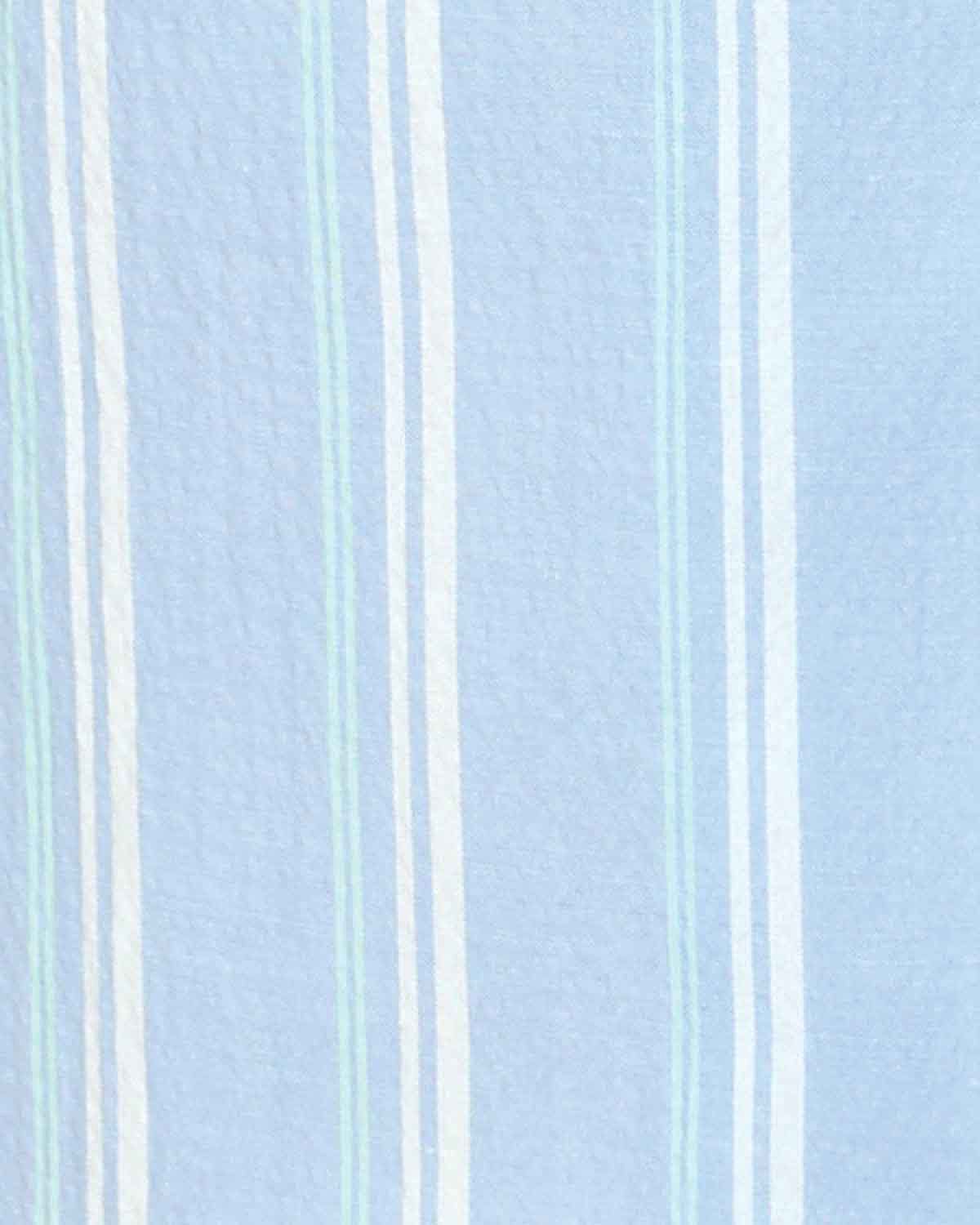 Allegra Striped Cotton Rich Short Sleeve Blouse - Image 4 - Country Collection