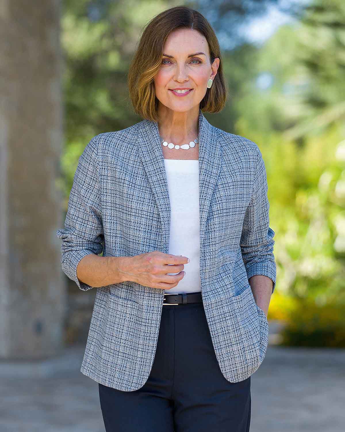 Warkworth Cotton Mix Checked Jacket - Country Collection