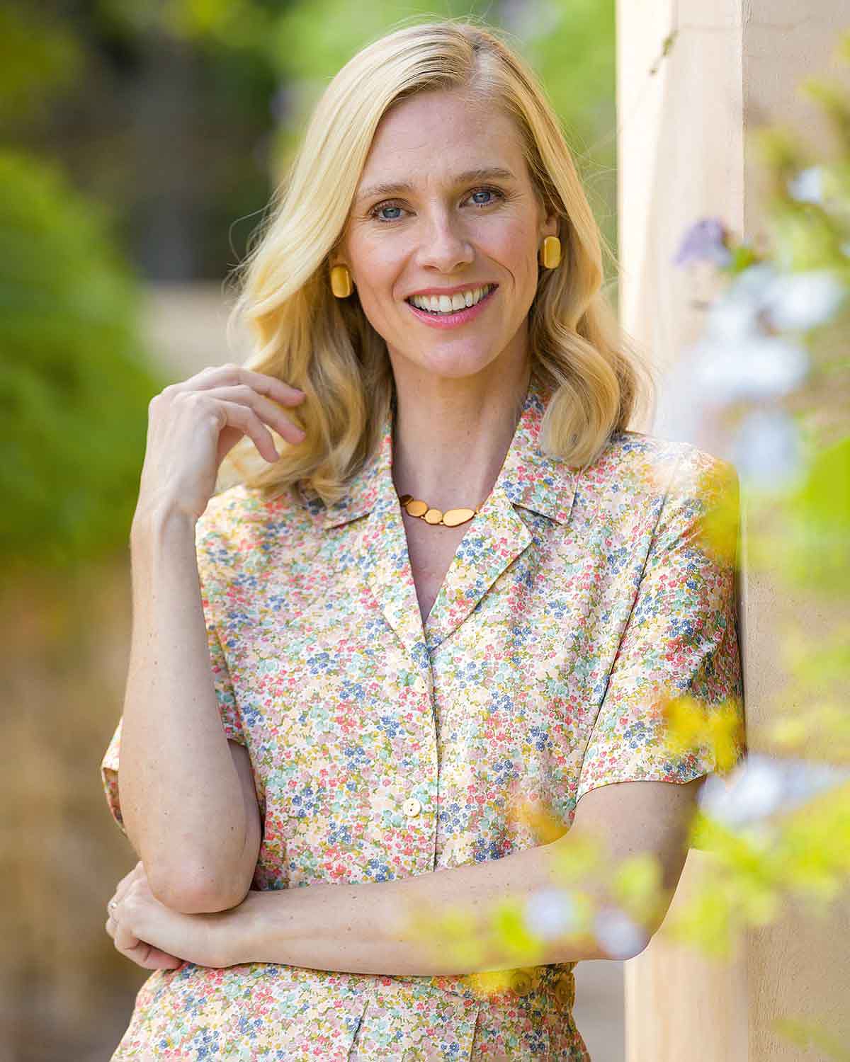 Libby Floral Pure Cotton Short Sleeve Blouse - Image 2 - Country Collection
