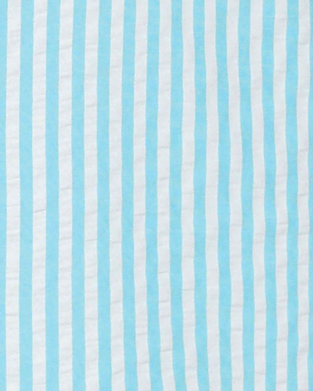 Maryanne Turquoise Striped Cotton Mix Short Sleeve Blouse - Image 3 - Country Collection