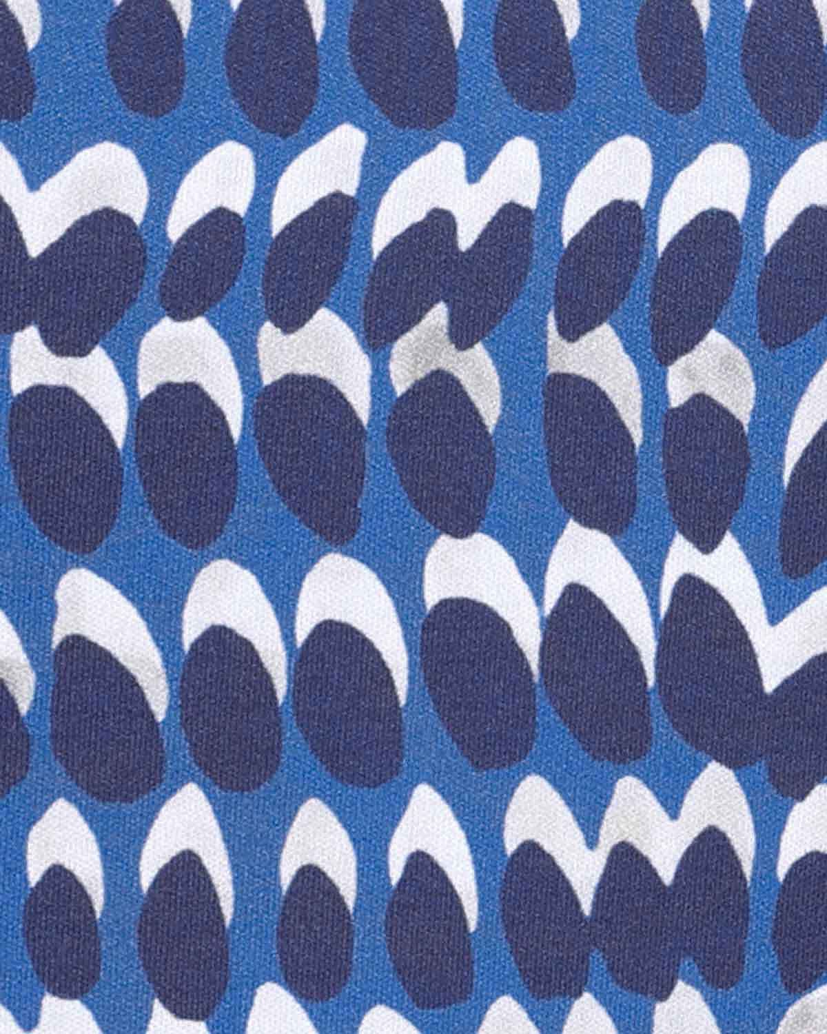 Leonie Patterned Cotton Short Sleeved Polo Top - Image 4 - Country Collection