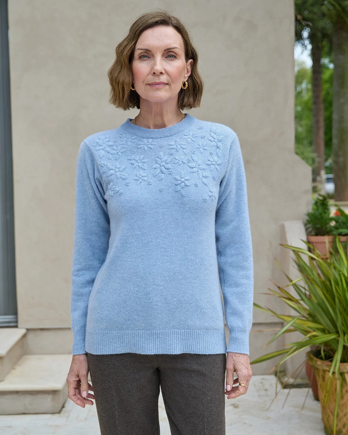 Lizzy Embroidered Pure Lambswool Jumper
