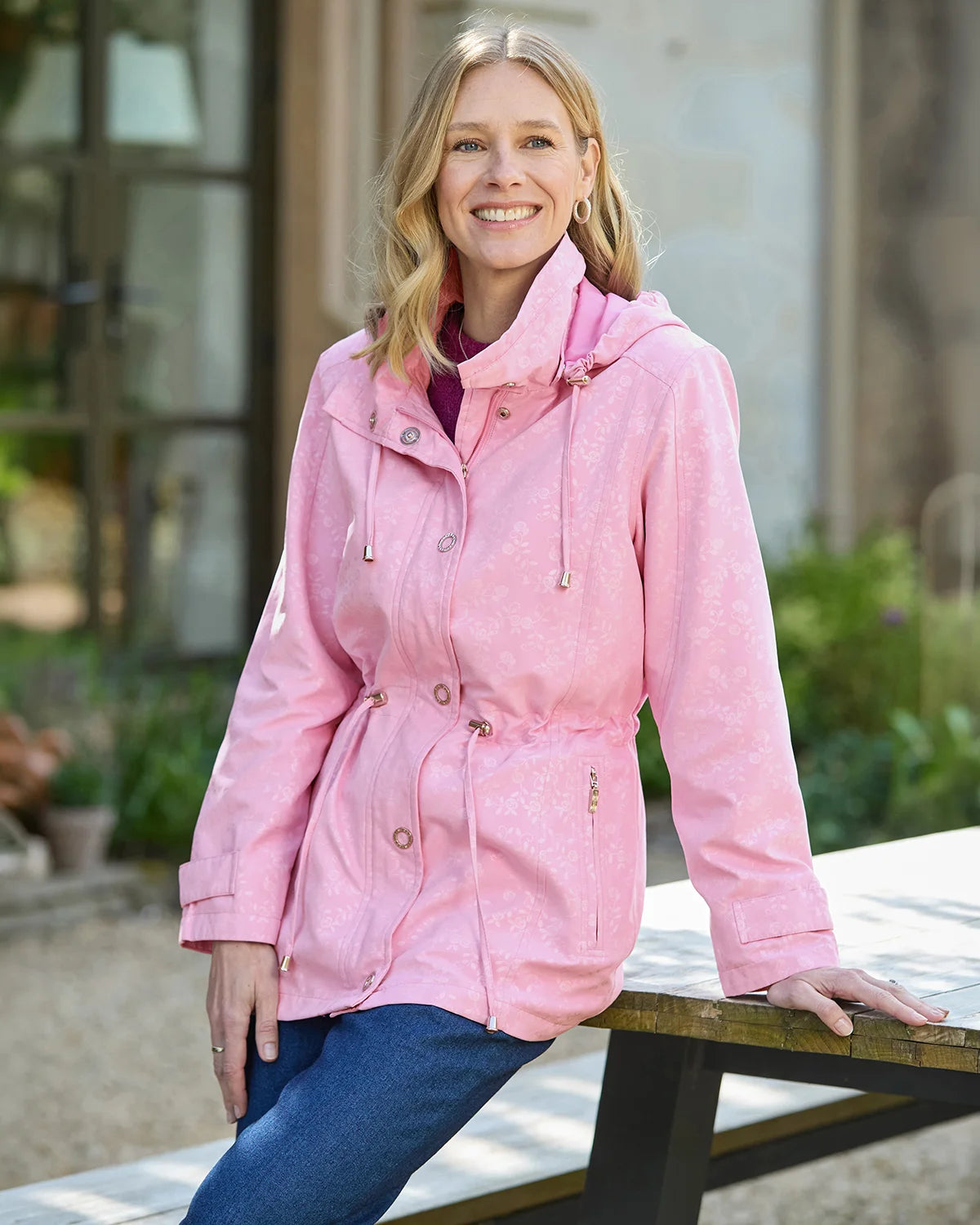 Lottie Showerproof Coat - Blossom