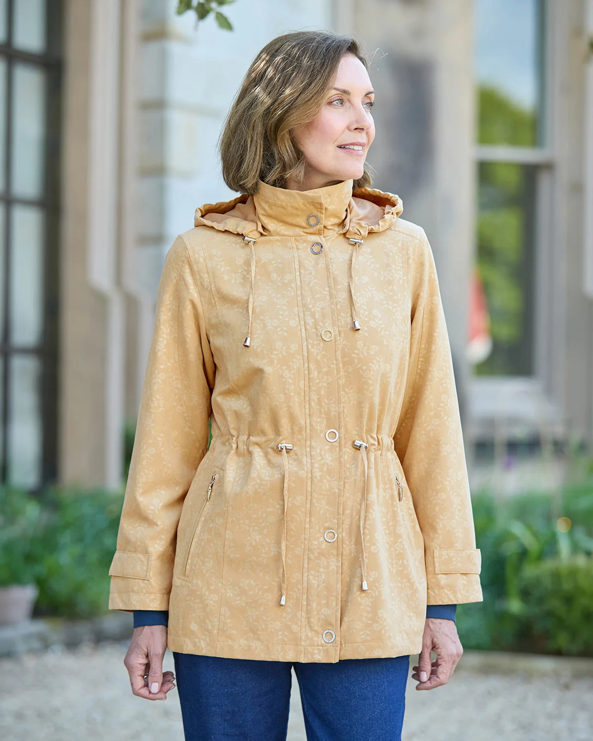 Lottie Showerproof Coat - Light Gold