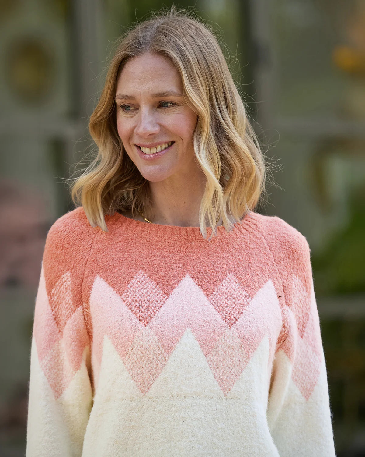Luella Raglan Sleeve Patterned Jumper