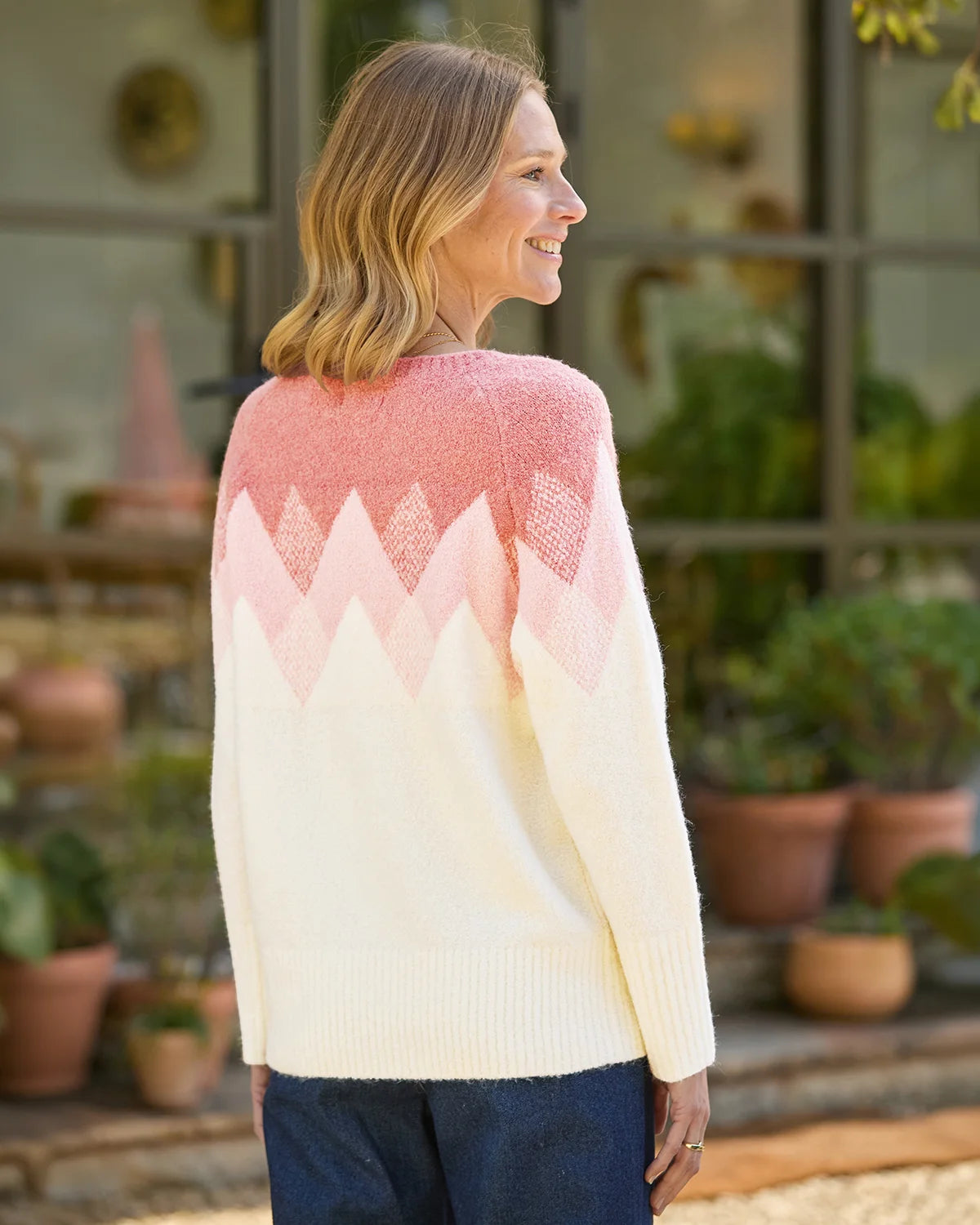 Luella Raglan Sleeve Patterned Jumper