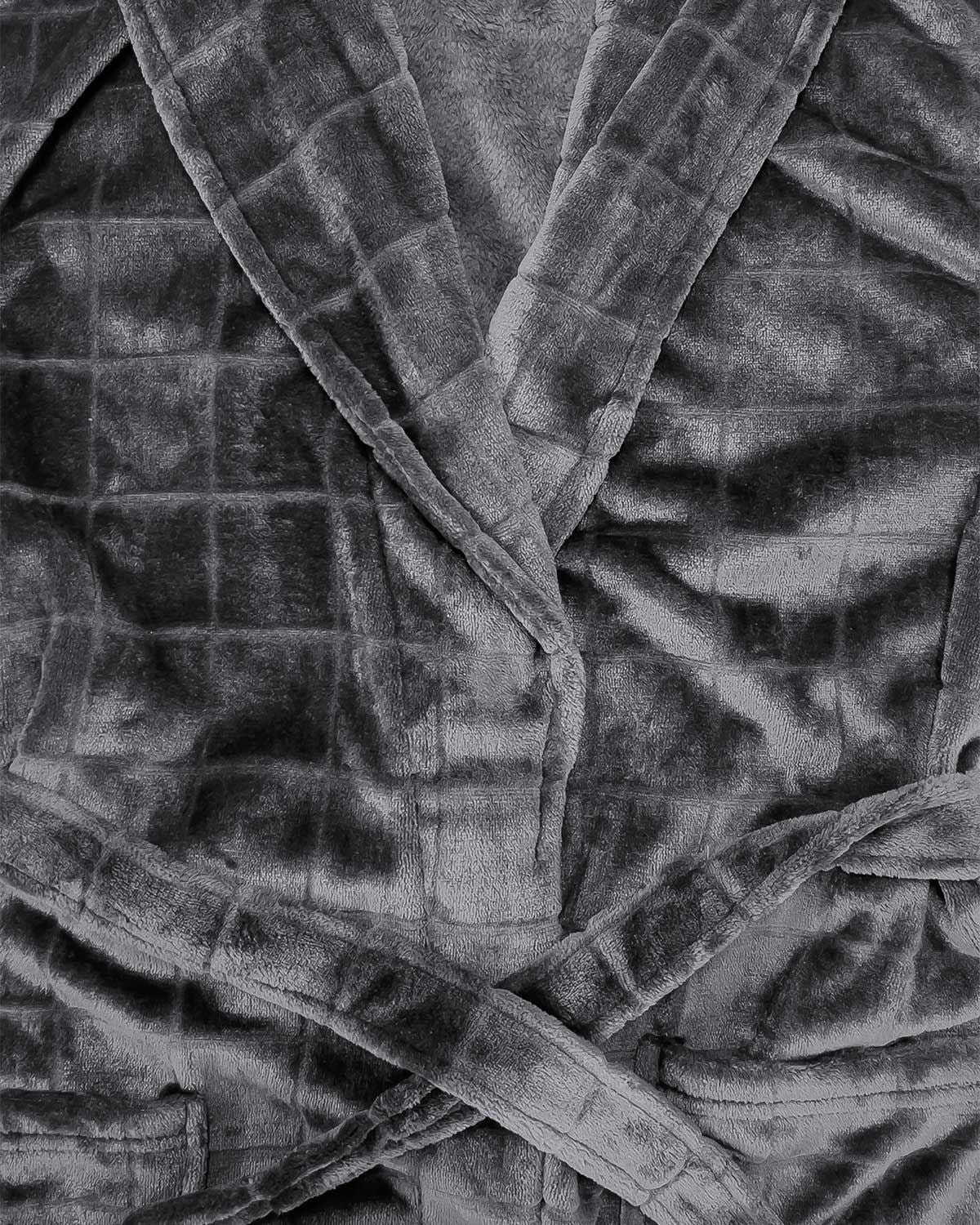 Mens Waffle Fleece Dressing Gown - Image 2 - Country Collection