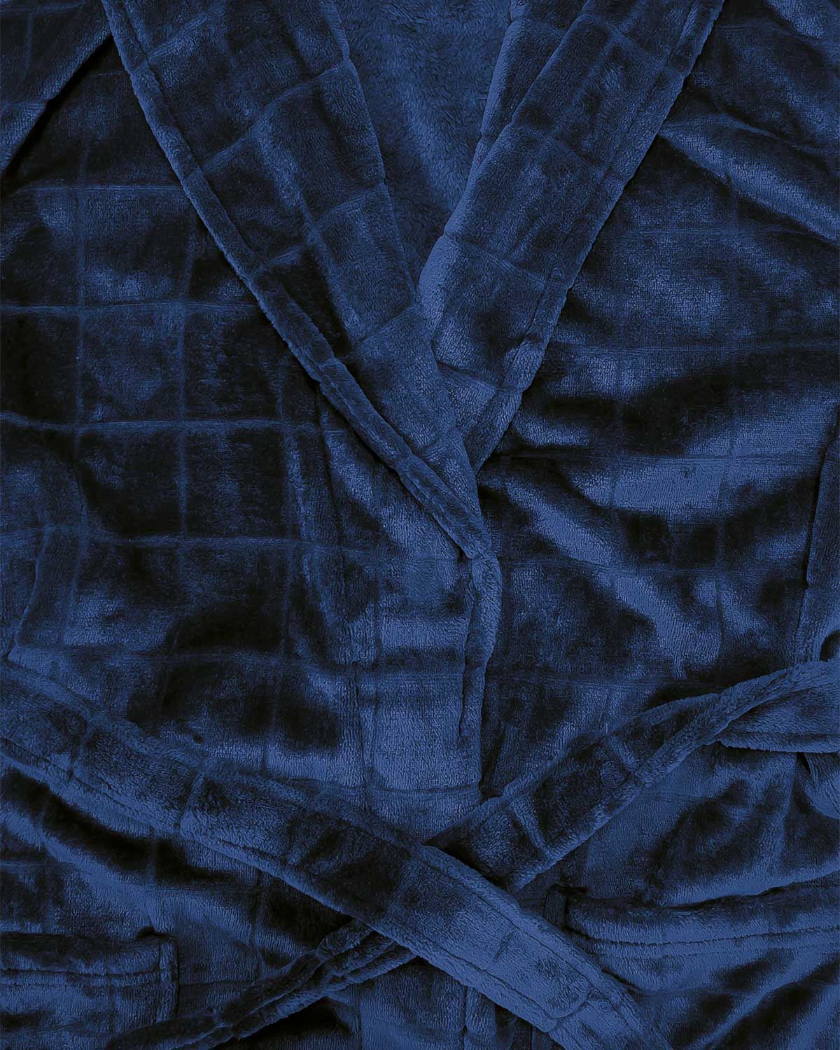 Mens Waffle Fleece Dressing Gown - Image 2 - Country Collection
