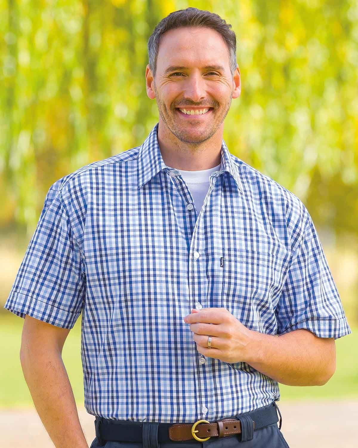 Doncaster Mens Short Sleeve Casual Check Shirt - Country Collection