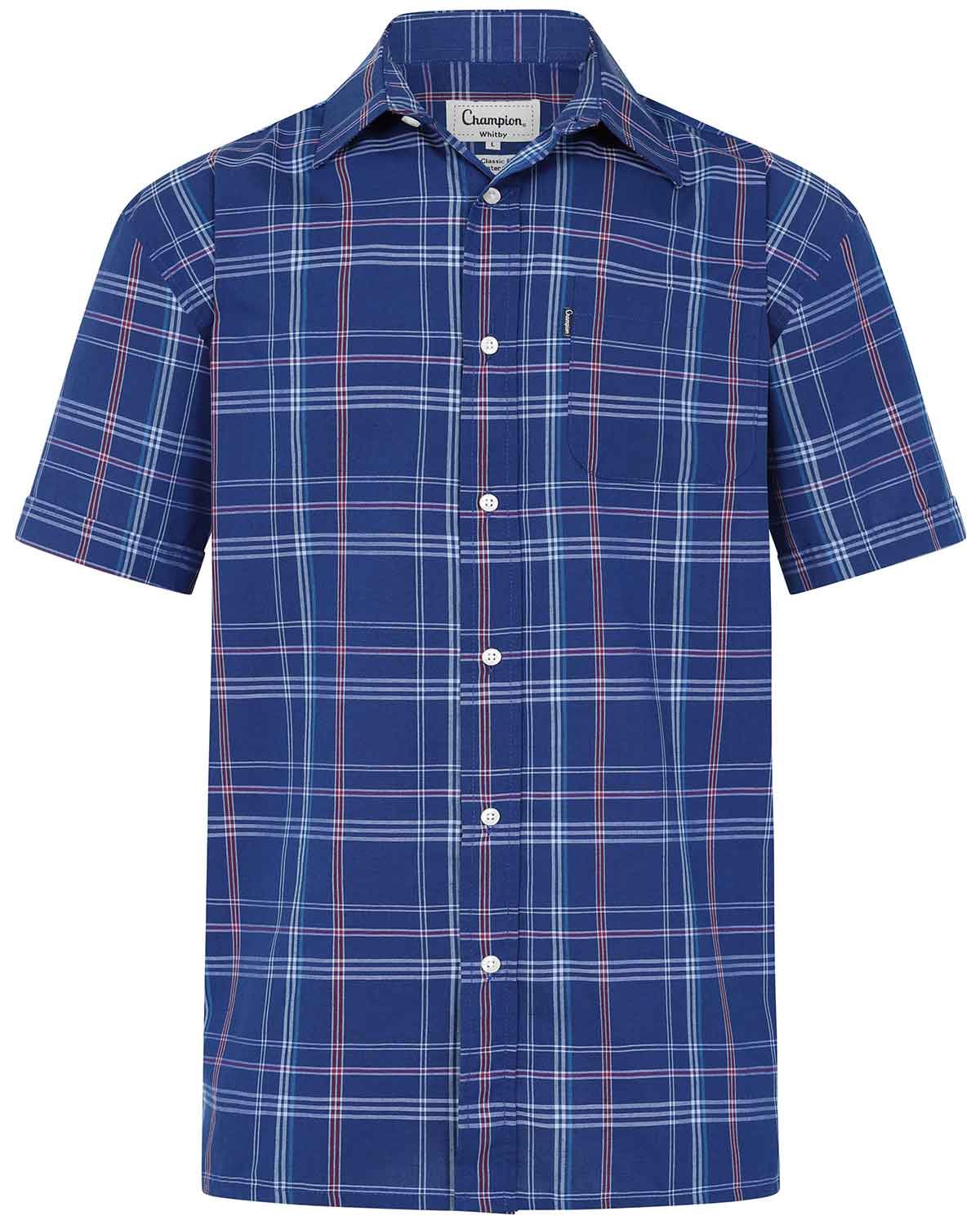 Newquay Mens Short Sleeve Casual Check Shirt  - Image 2 - Country Collection