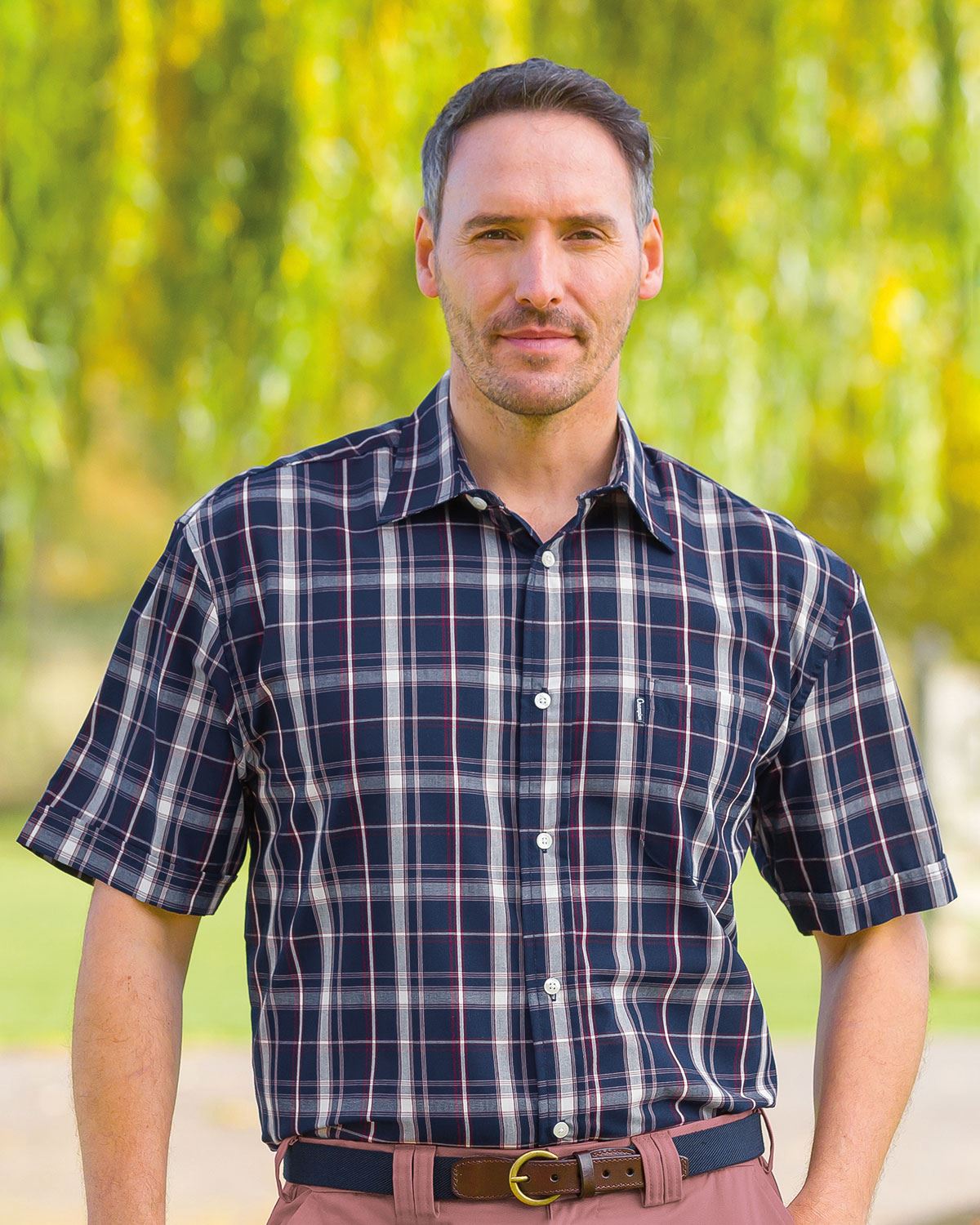Preston Mens Short Sleeve Casual Check Shirt - Country Collection