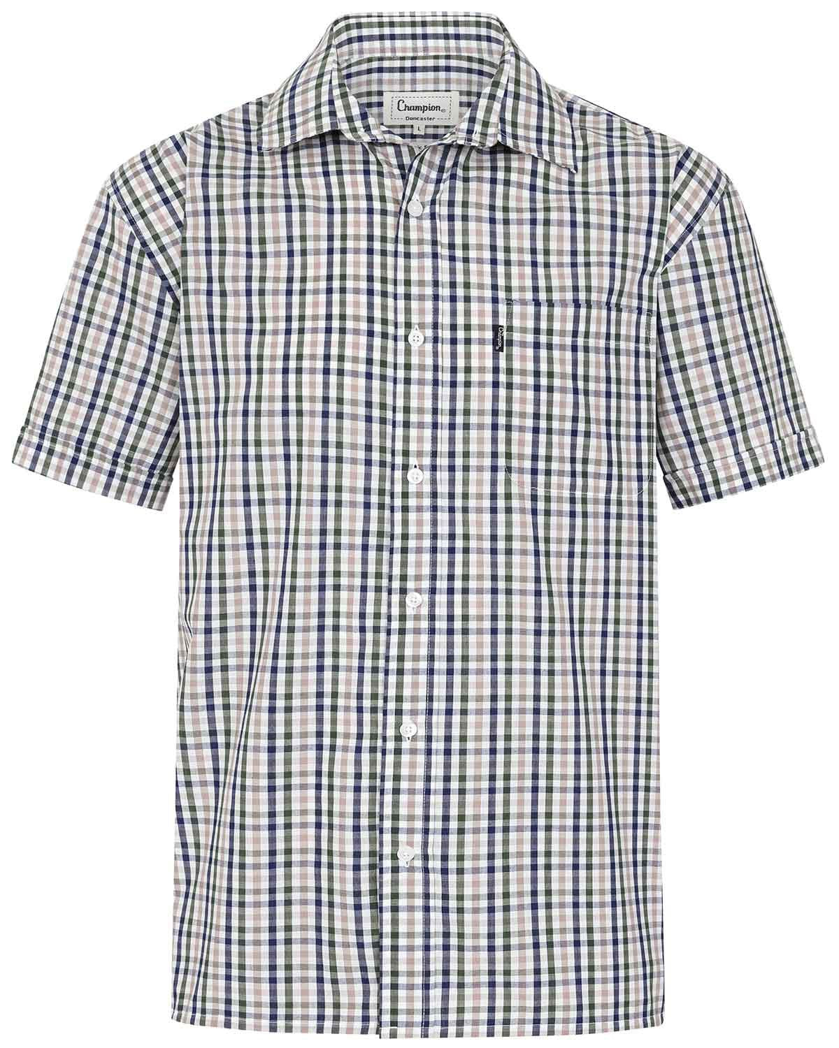 Ripon Mens Short Sleeve Casual Check Shirt  - Image 3 - Country Collection