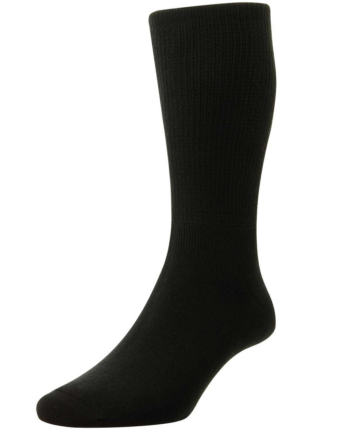 Mens Diabetic Sock - Black - Country Collection