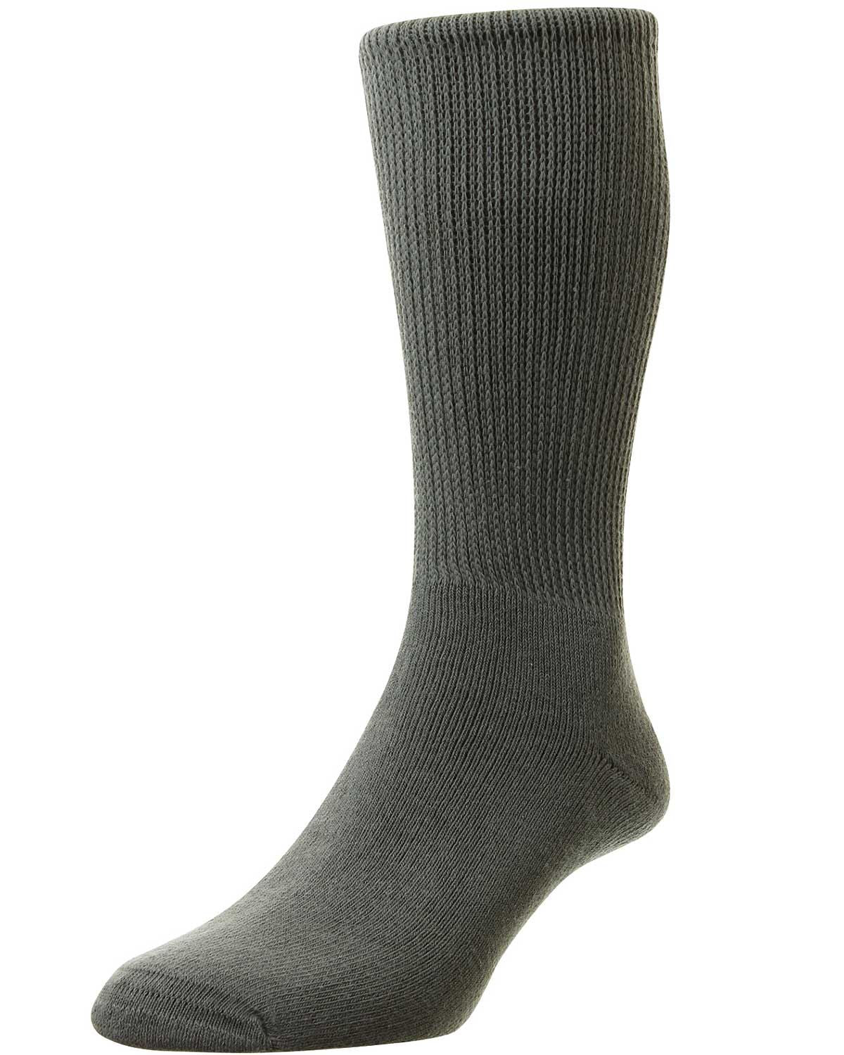 Mens Diabetic Sock - Mid Grey - Country Collection