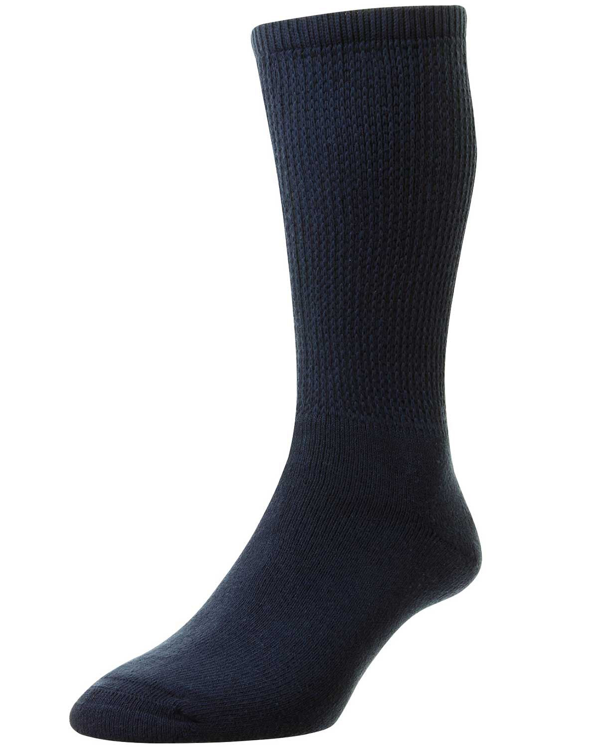 Mens Diabetic Sock - Navy - Country Collection