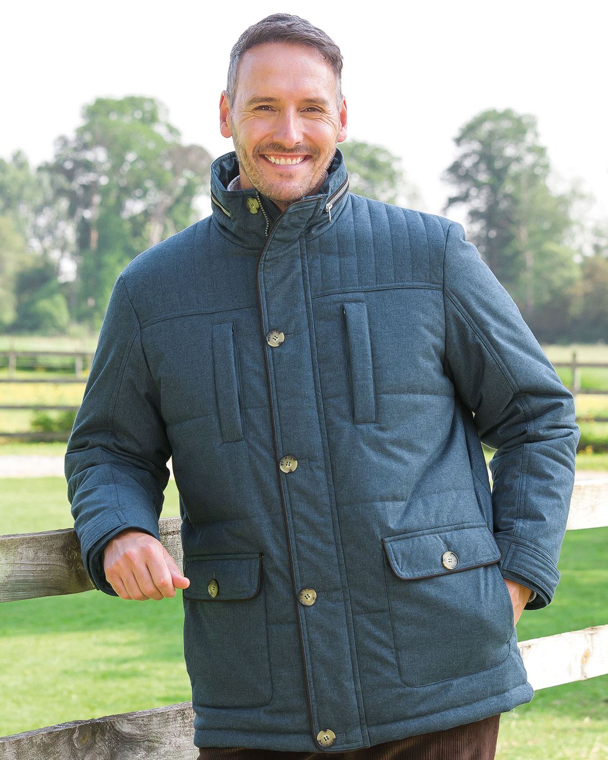 Coniston Padded Showerproof Coat - Image 2 - Country Collection