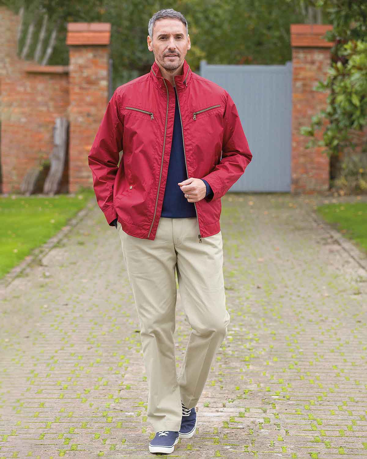 Desmond Showerproof Red Coat - Image 2 - Country Collection