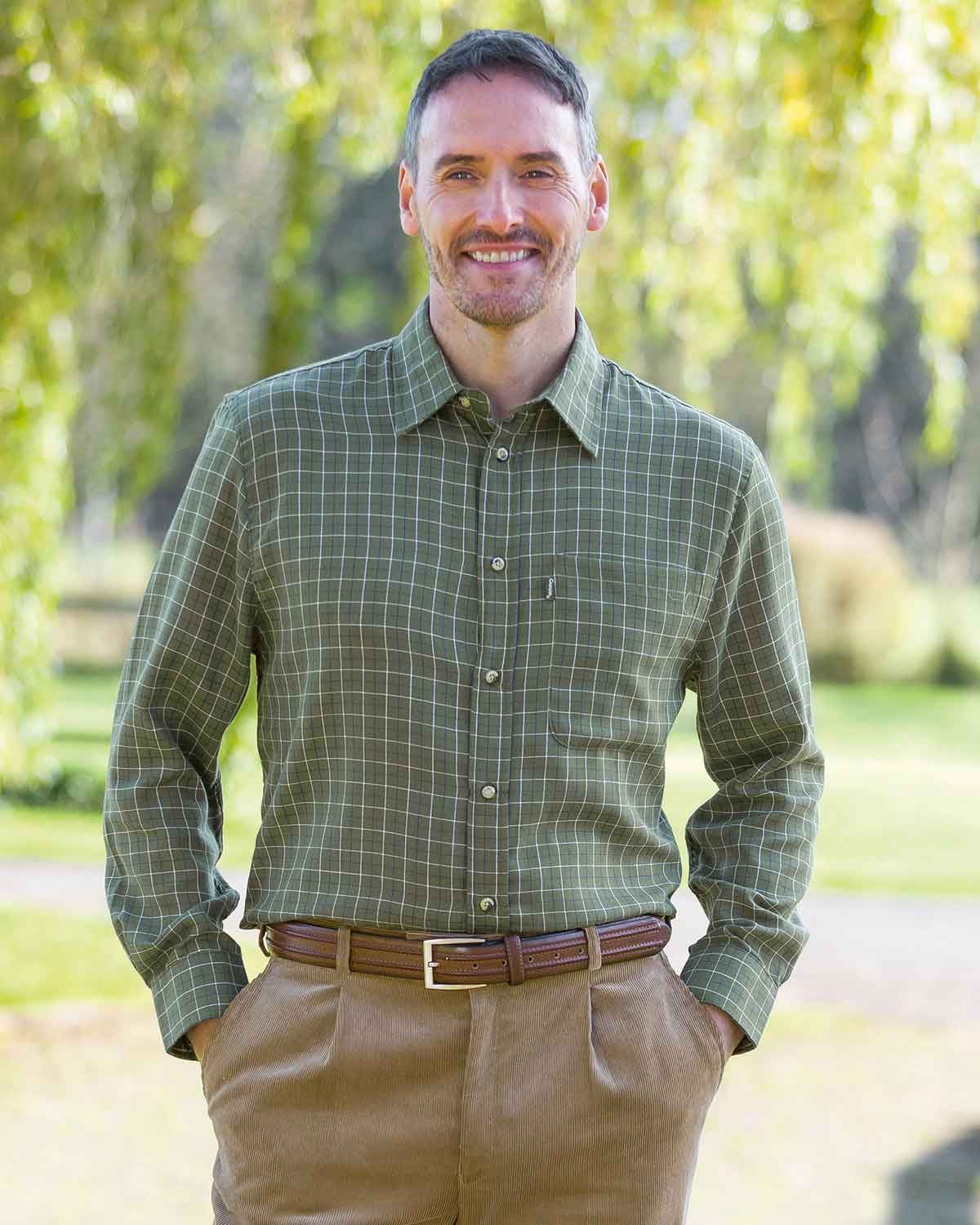 Mens Long Sleeve Casual Check Shirt - Castleton - Country Collection
