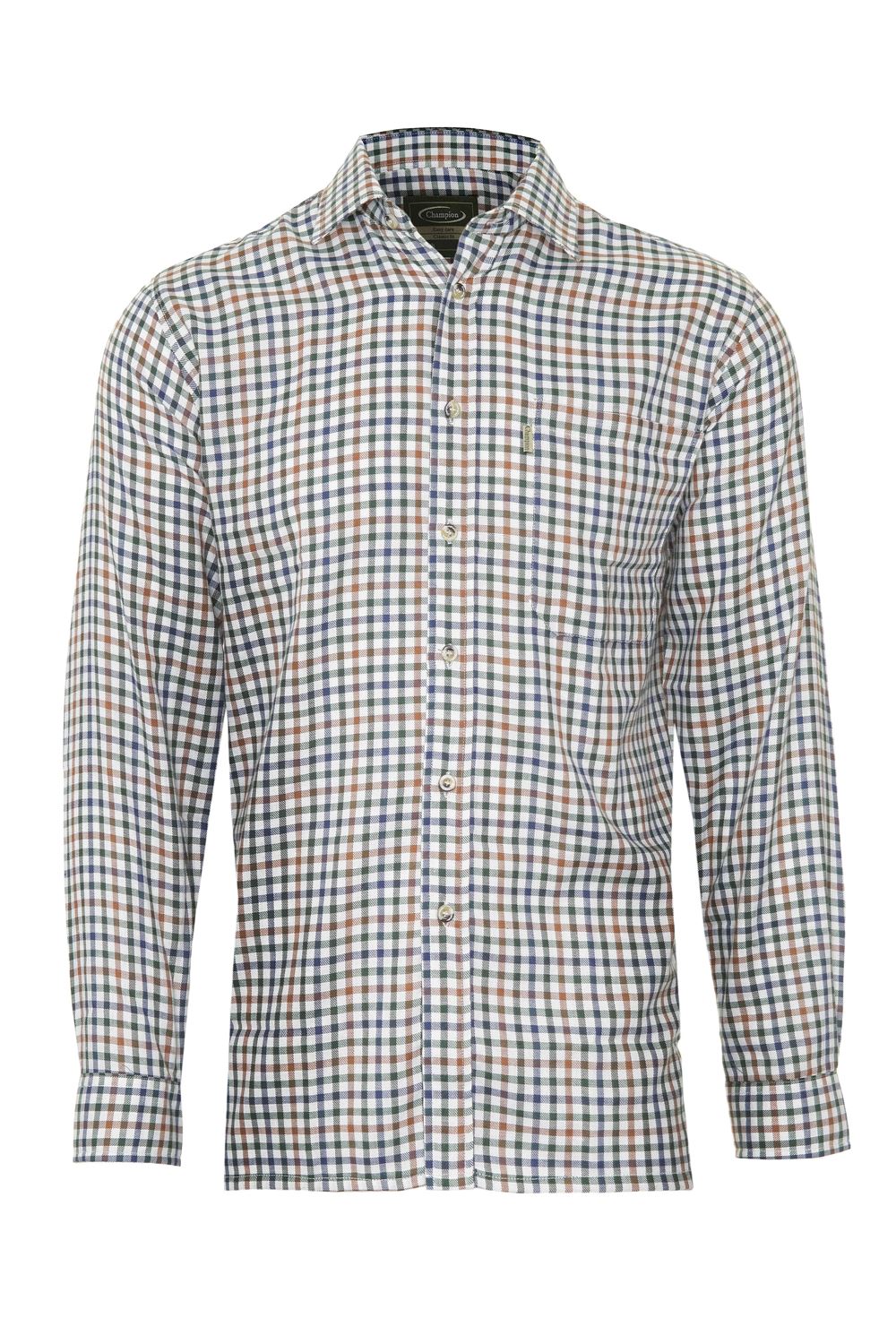 York Mens Long Sleeve Casual Check Shirt - Image 2 - Country Collection