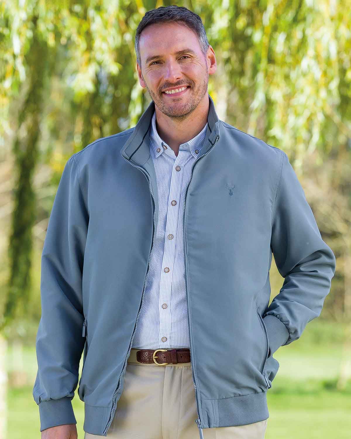 Kelvin Lightweight Jacket - Airforce Blue - Country Collection
