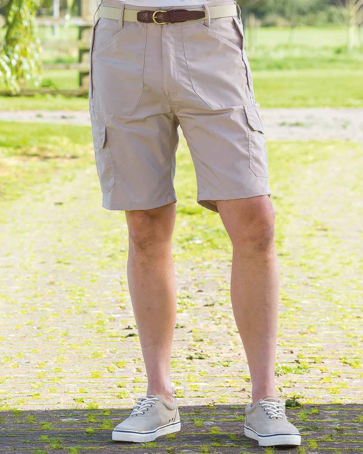 Bretton Cargo Style Polycotton Shorts - Biscuit - Country Collection
