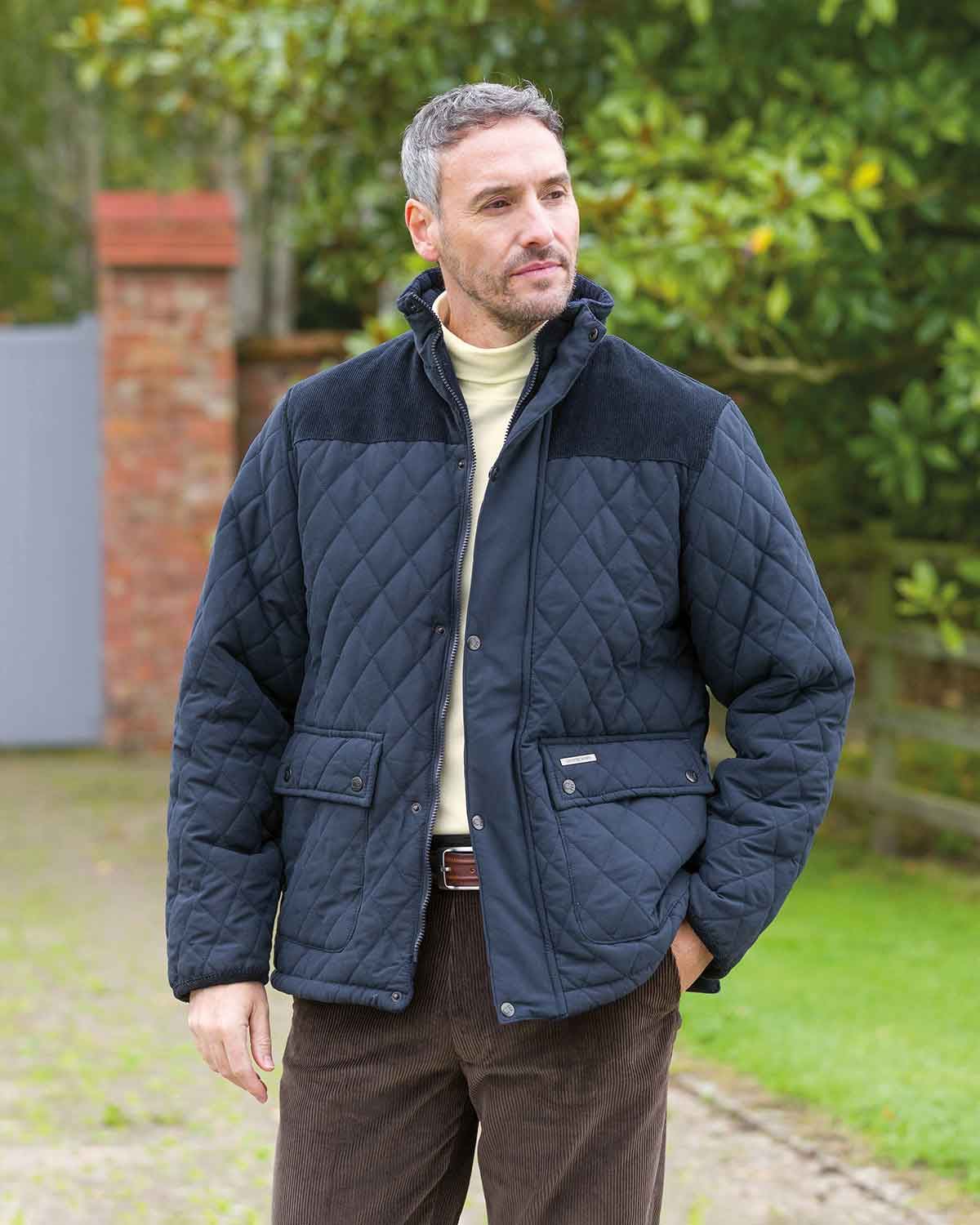 Arundel Navy Fleece Lined Jacket - Image 2 - Country Collection