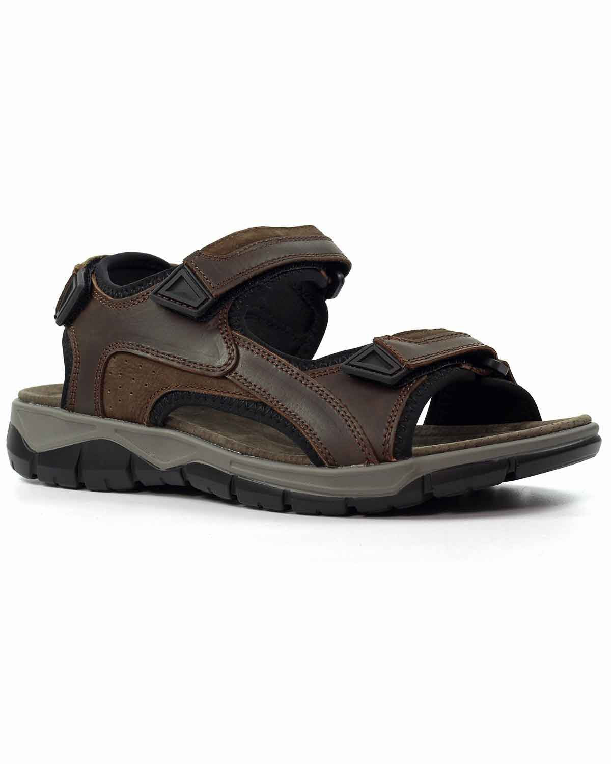 Mens Brown Lismore Sandal - Image 2 - Country Collection