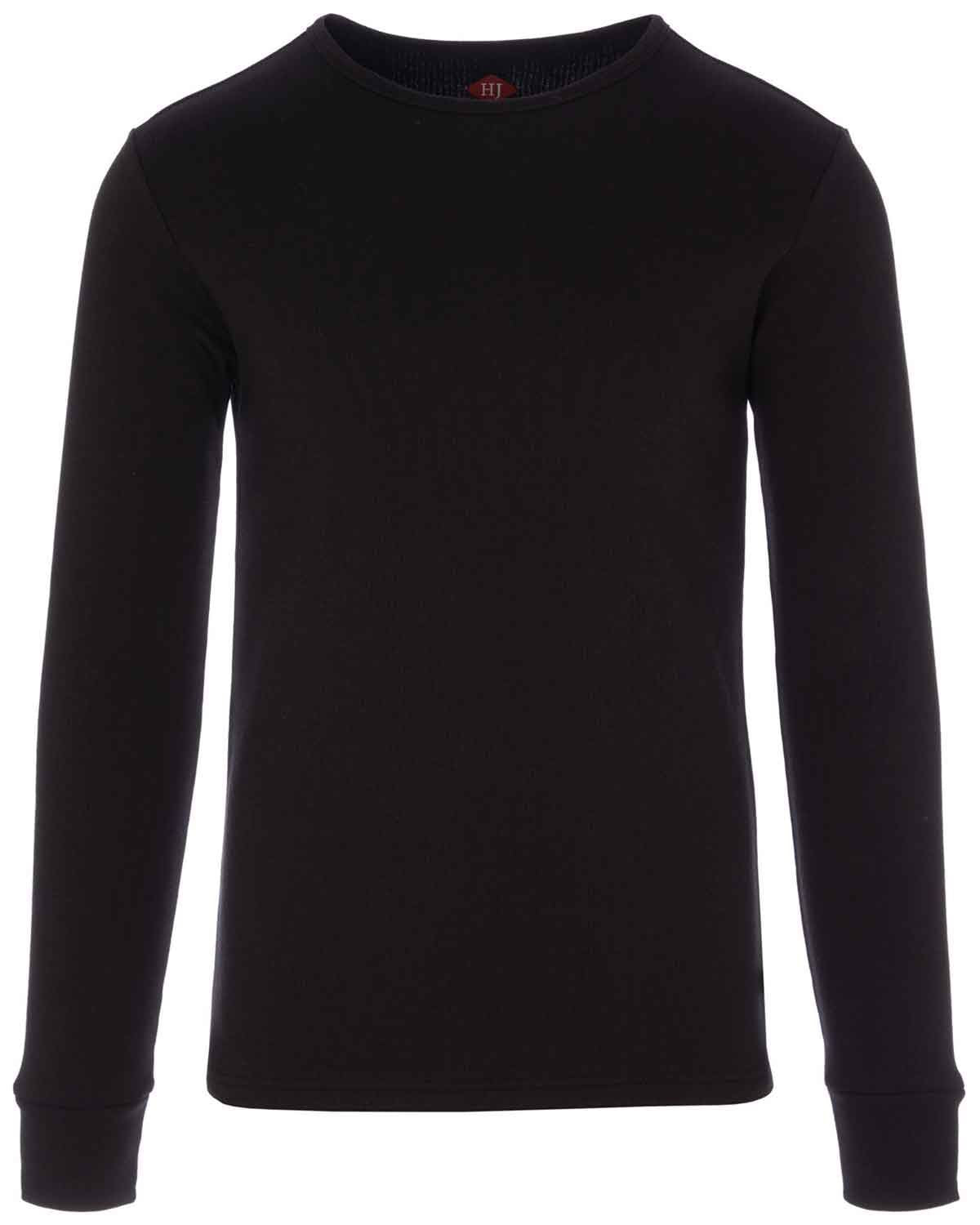 Mens Thermal Long Sleeve Top - Black - Country Collection