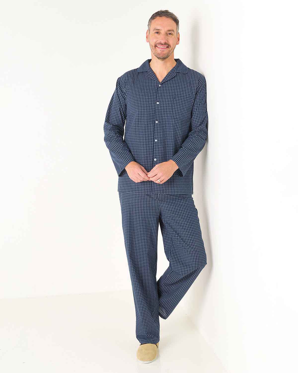 Daniel Checked Pure Cotton Pyjamas - Image 2 - Country Collection