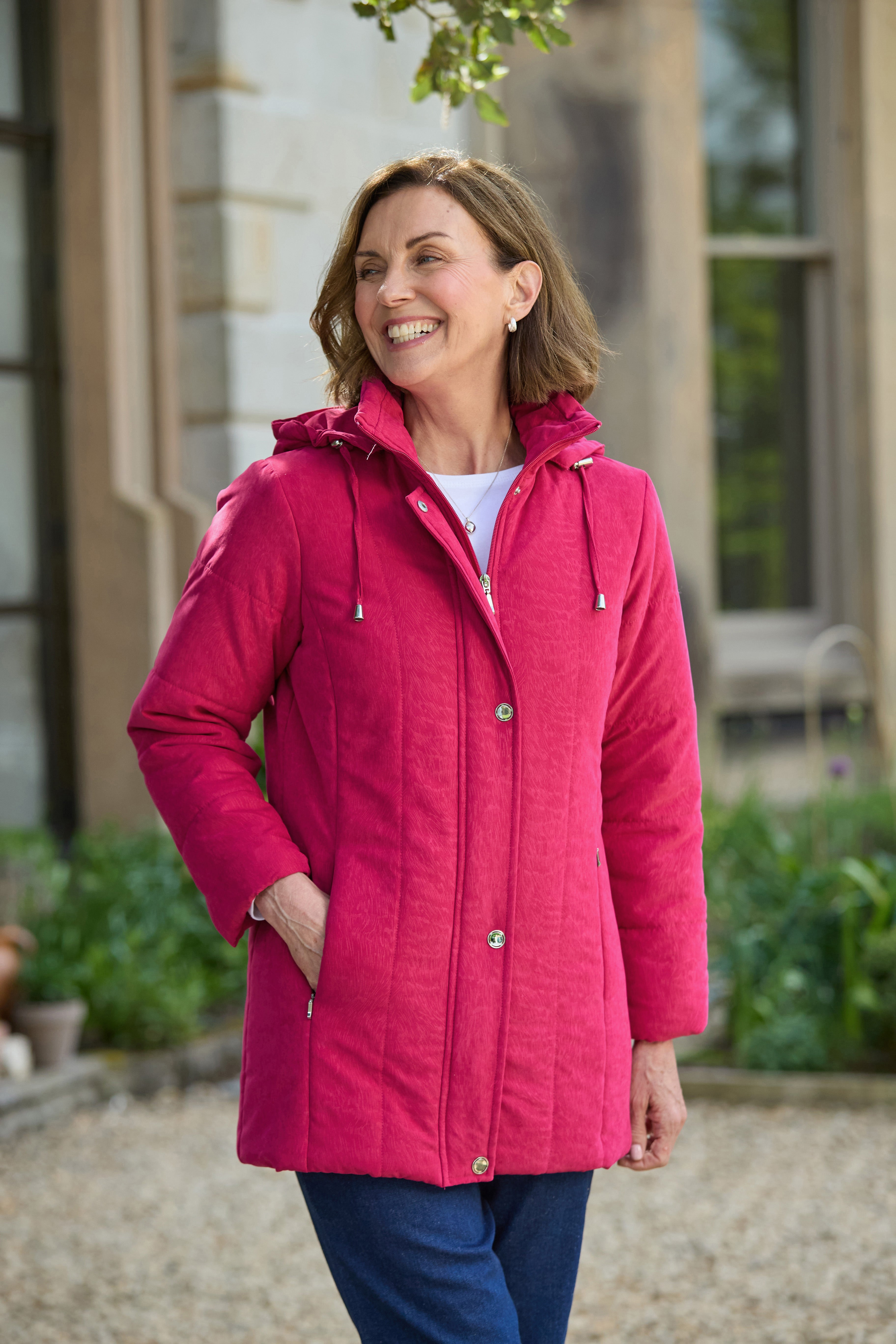 Margaret Showerproof Coat - Pink