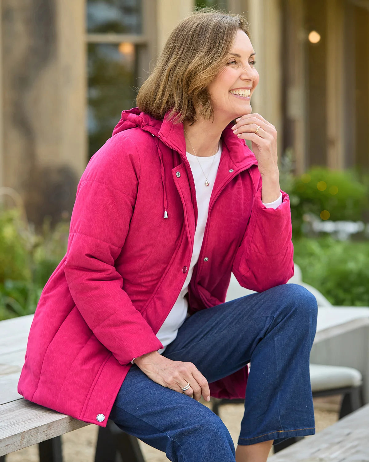 Margaret Showerproof Coat - Pink