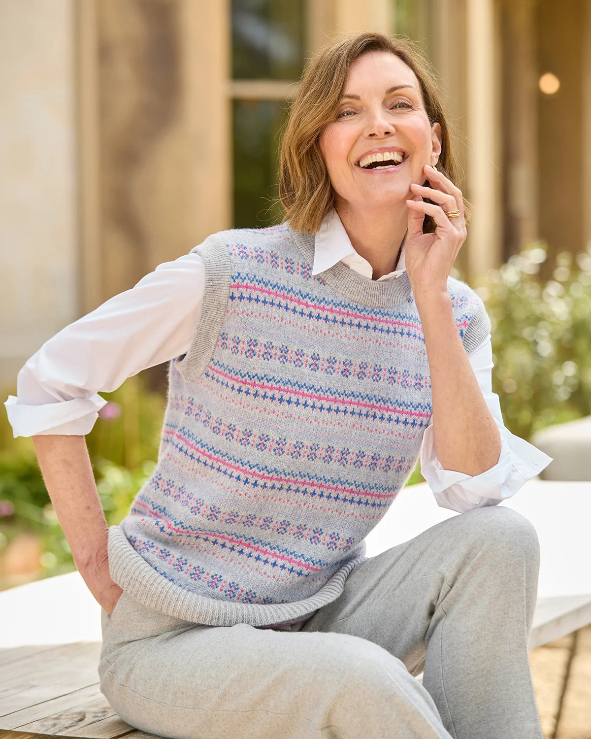 Mary Fairisle Pure Lambswool Slipover